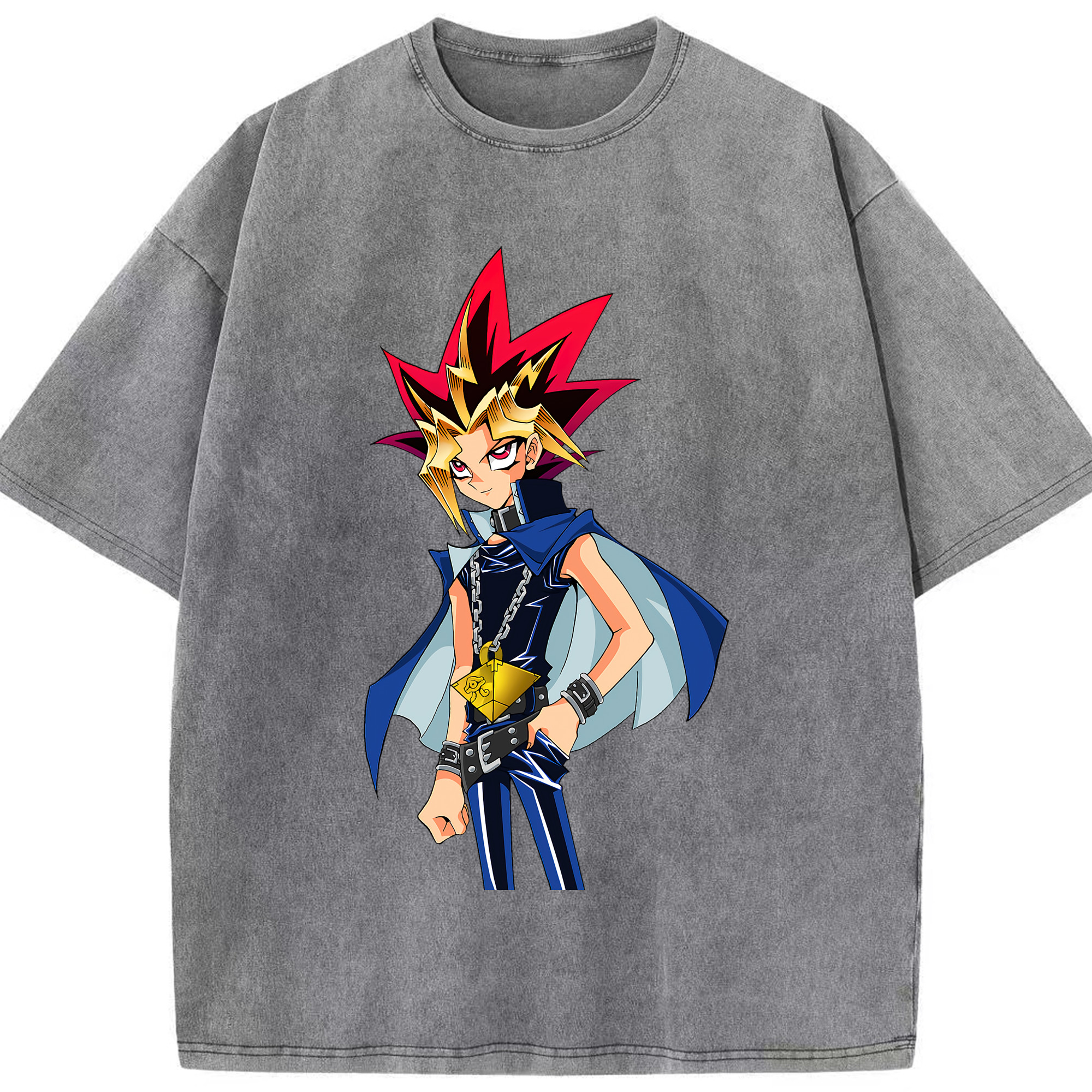 （画像用） 遊☆戯☆王 Yu-Gi-Oh! 綿100% ヴィンテージ風 半袖Tシャツ（フロントプリント）
