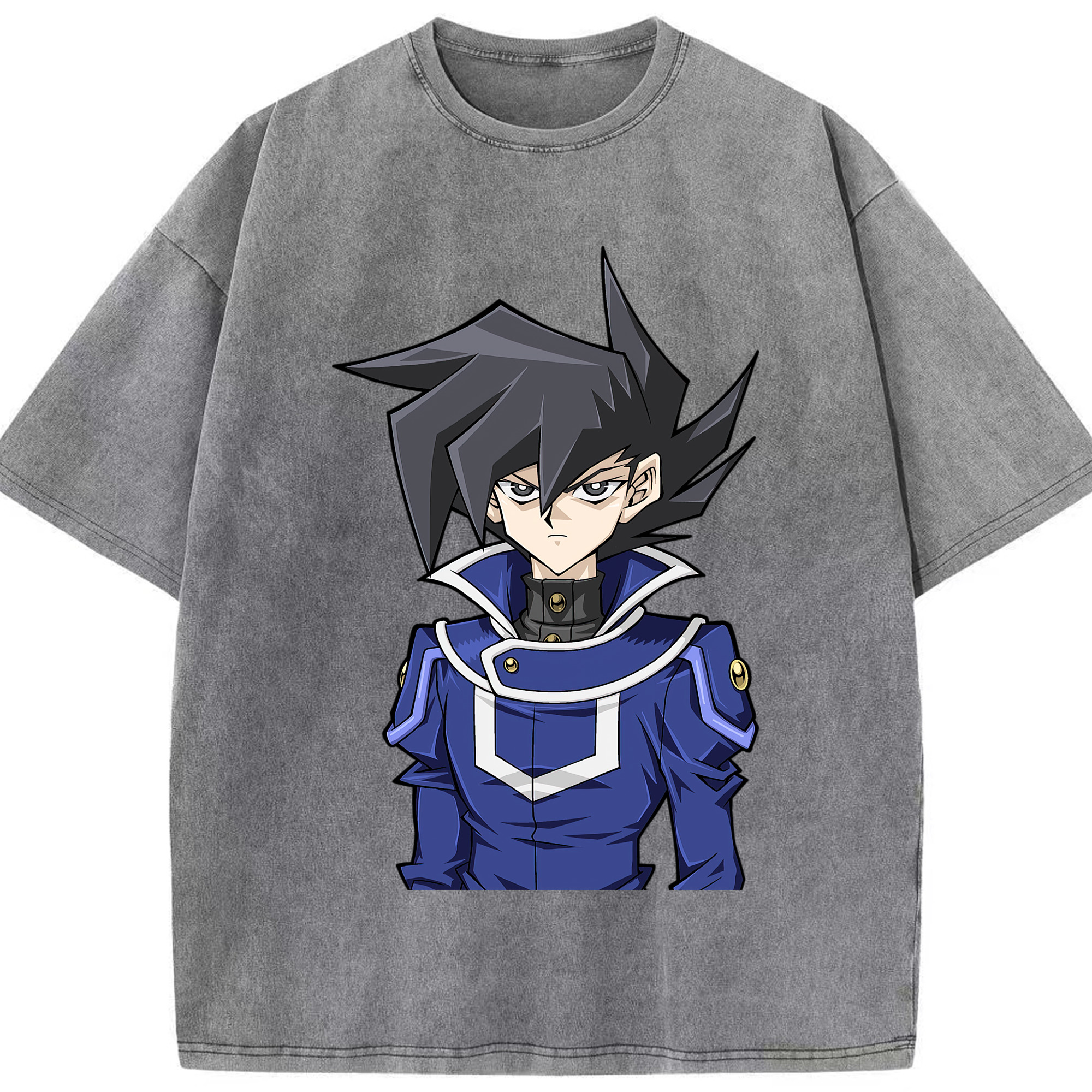 （画像用） 遊☆戯☆王 Yu-Gi-Oh! 綿100% ヴィンテージ風 半袖Tシャツ（フロントプリント）