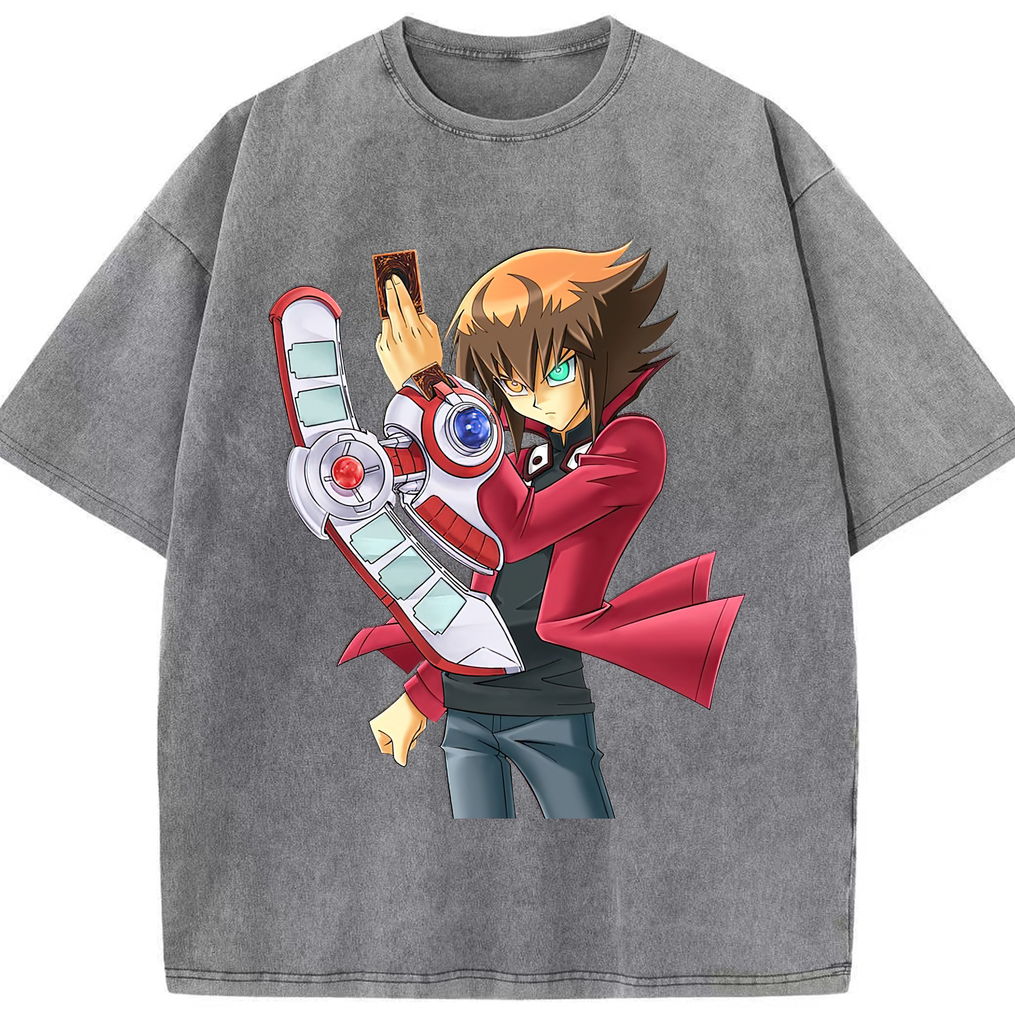 （画像用） 遊☆戯☆王 Yu-Gi-Oh! 綿100% ヴィンテージ風 半袖Tシャツ（フロントプリント）