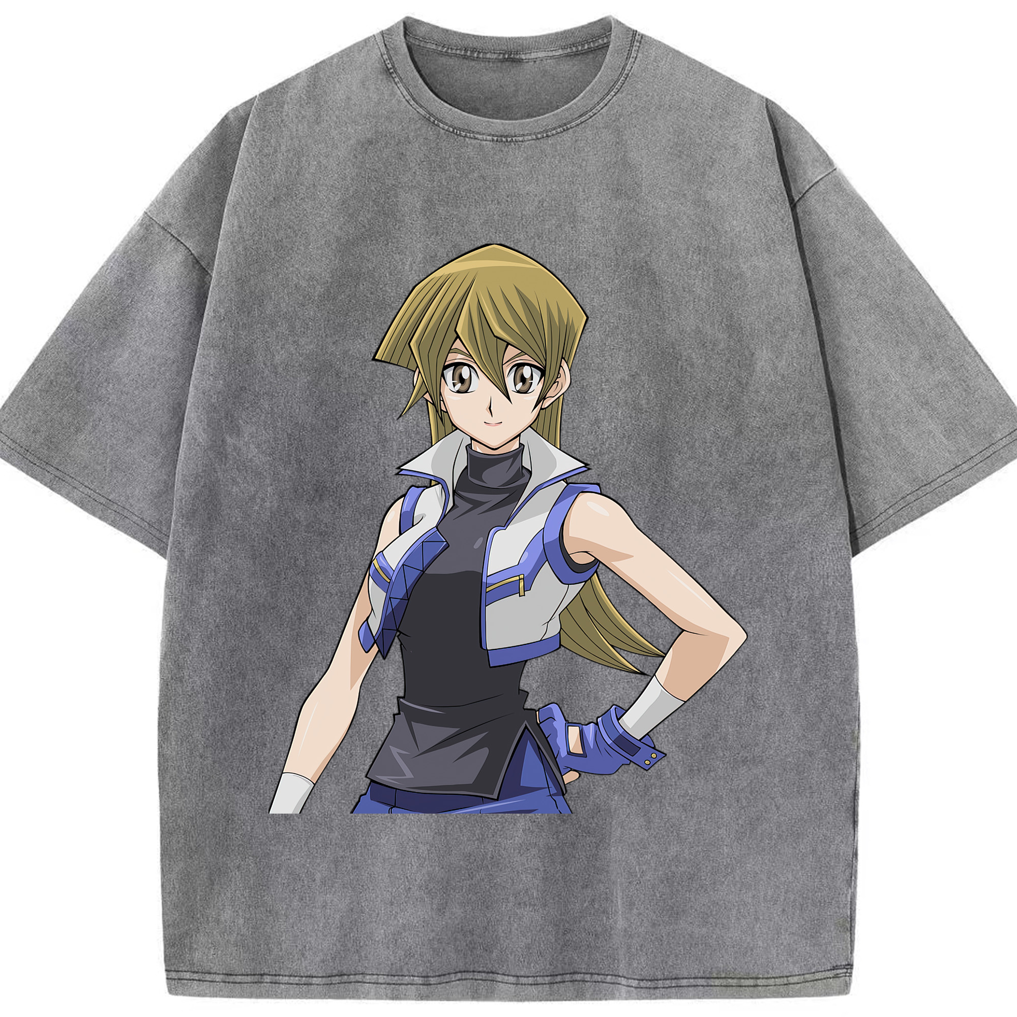 （画像用） 遊☆戯☆王 Yu-Gi-Oh! 綿100% ヴィンテージ風 半袖Tシャツ（フロントプリント）