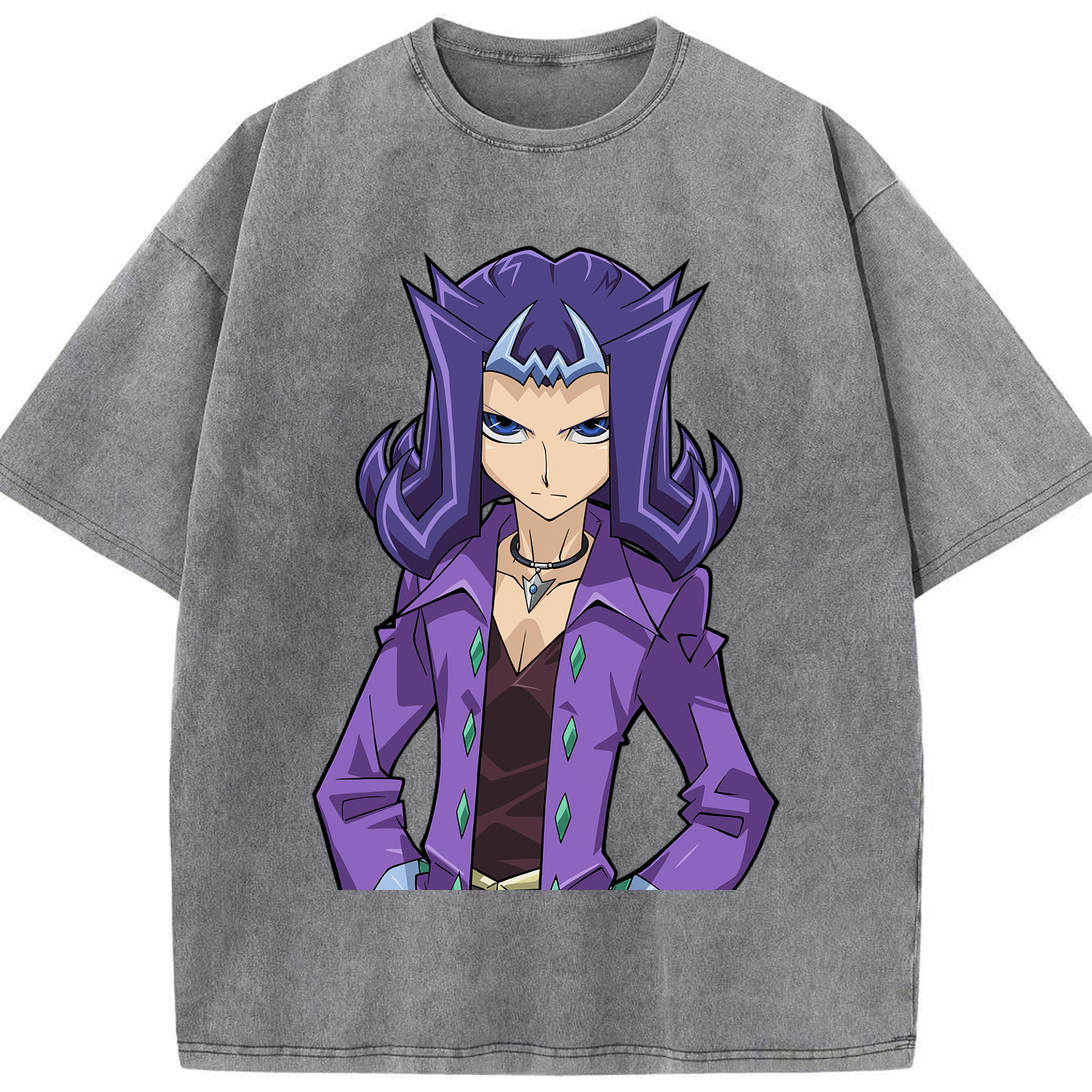 （画像用） 遊☆戯☆王 Yu-Gi-Oh! 綿100% ヴィンテージ風 半袖Tシャツ（フロントプリント）
