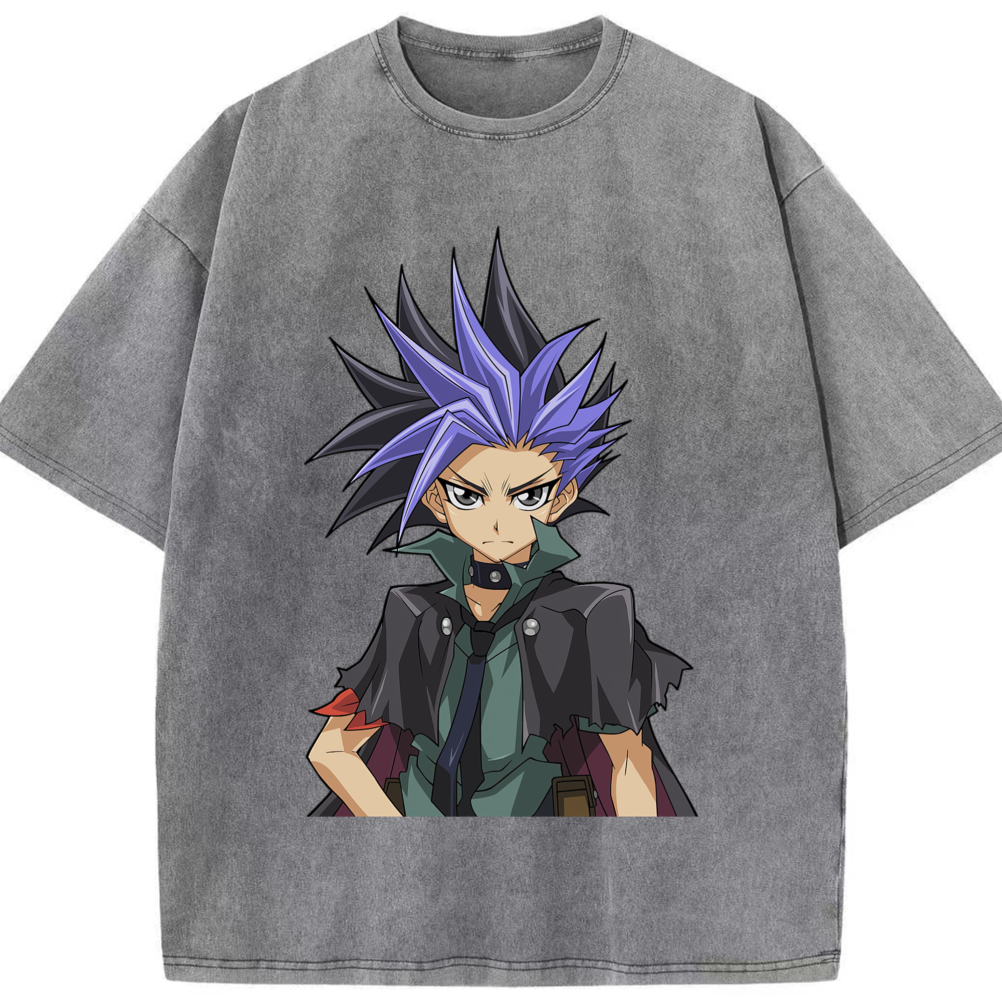 （画像用） 遊☆戯☆王 Yu-Gi-Oh! 綿100% ヴィンテージ風 半袖Tシャツ（フロントプリント）