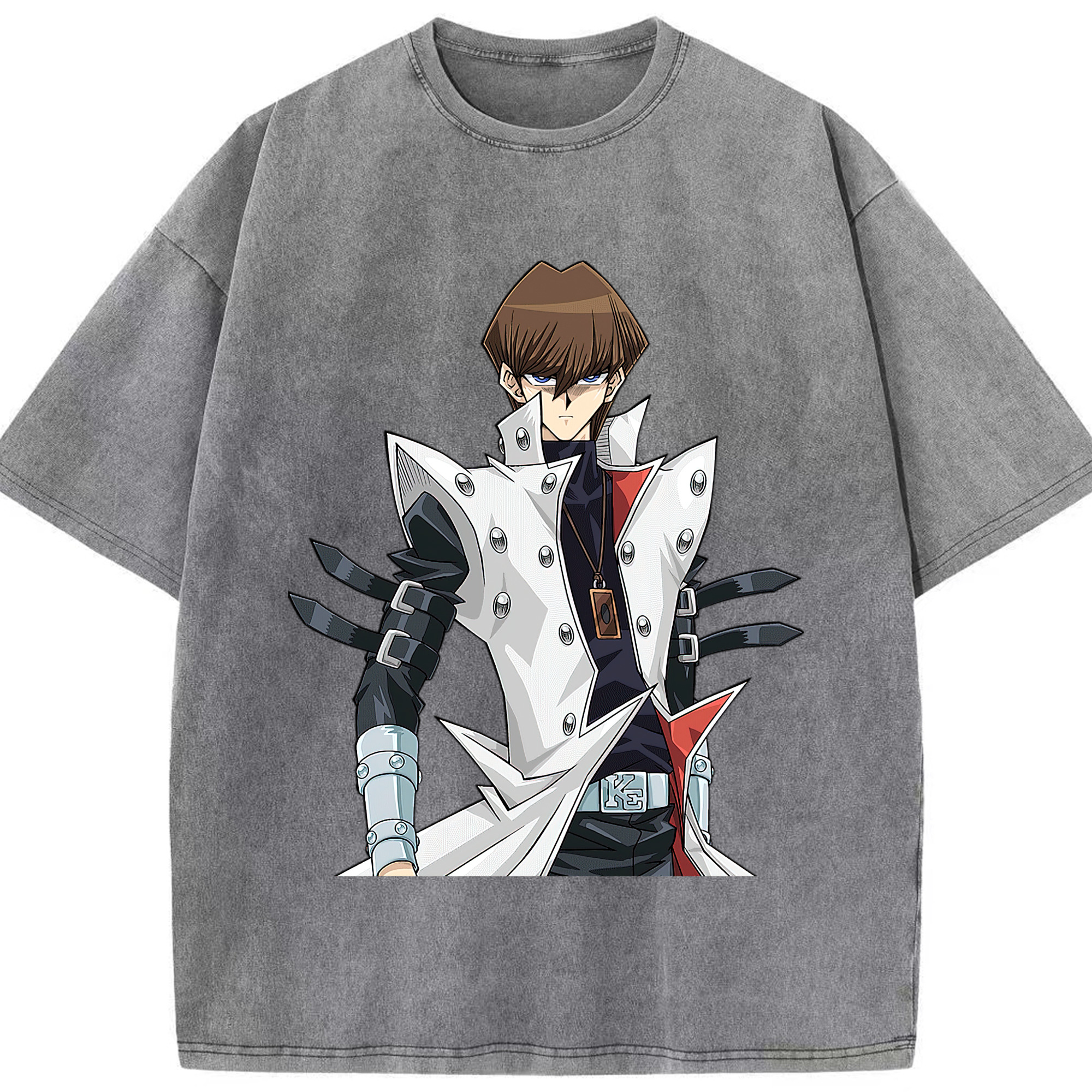 （画像用） 遊☆戯☆王 Yu-Gi-Oh! 綿100% ヴィンテージ風 半袖Tシャツ（フロントプリント）
