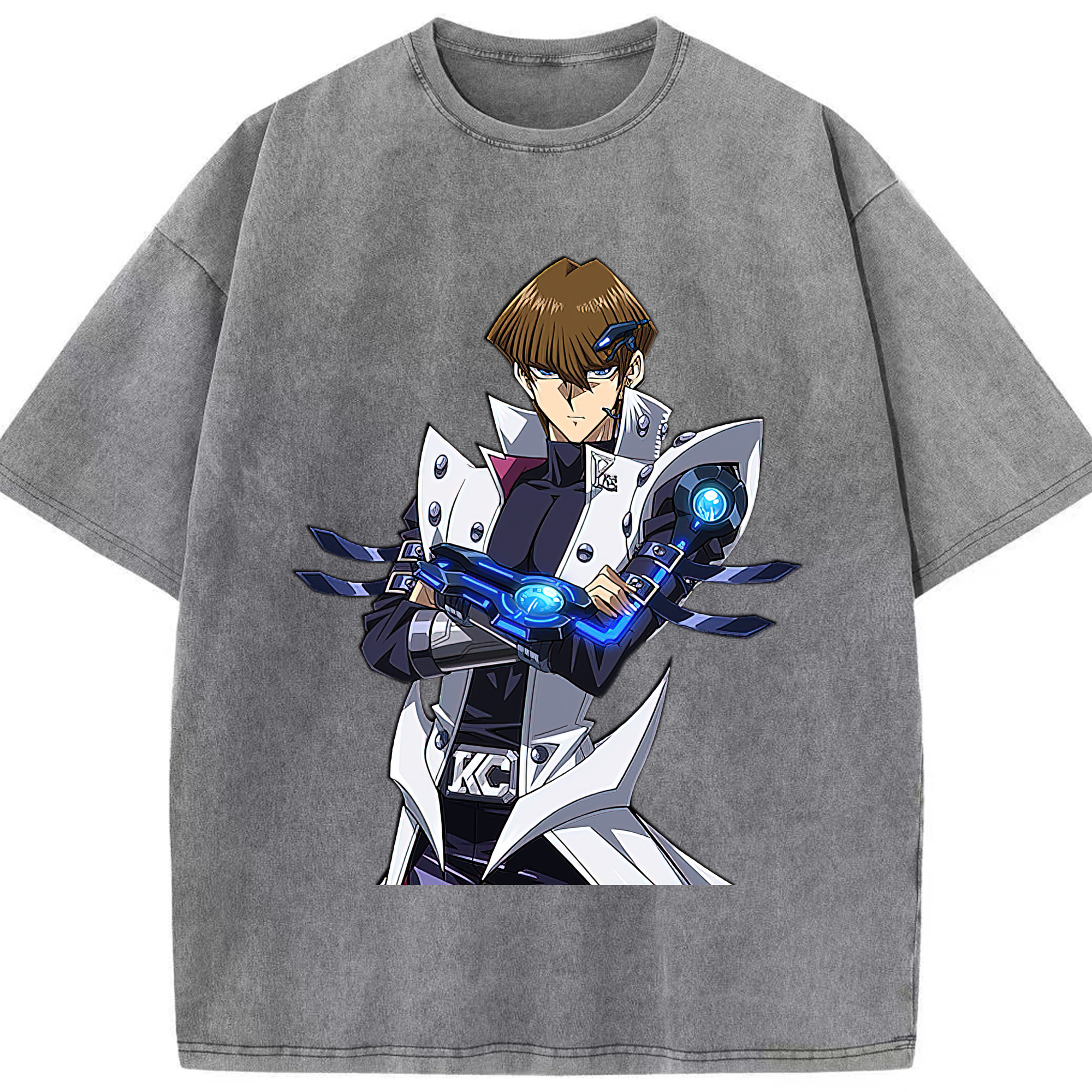 （画像用） 遊☆戯☆王 Yu-Gi-Oh! 綿100% ヴィンテージ風 半袖Tシャツ（フロントプリント）