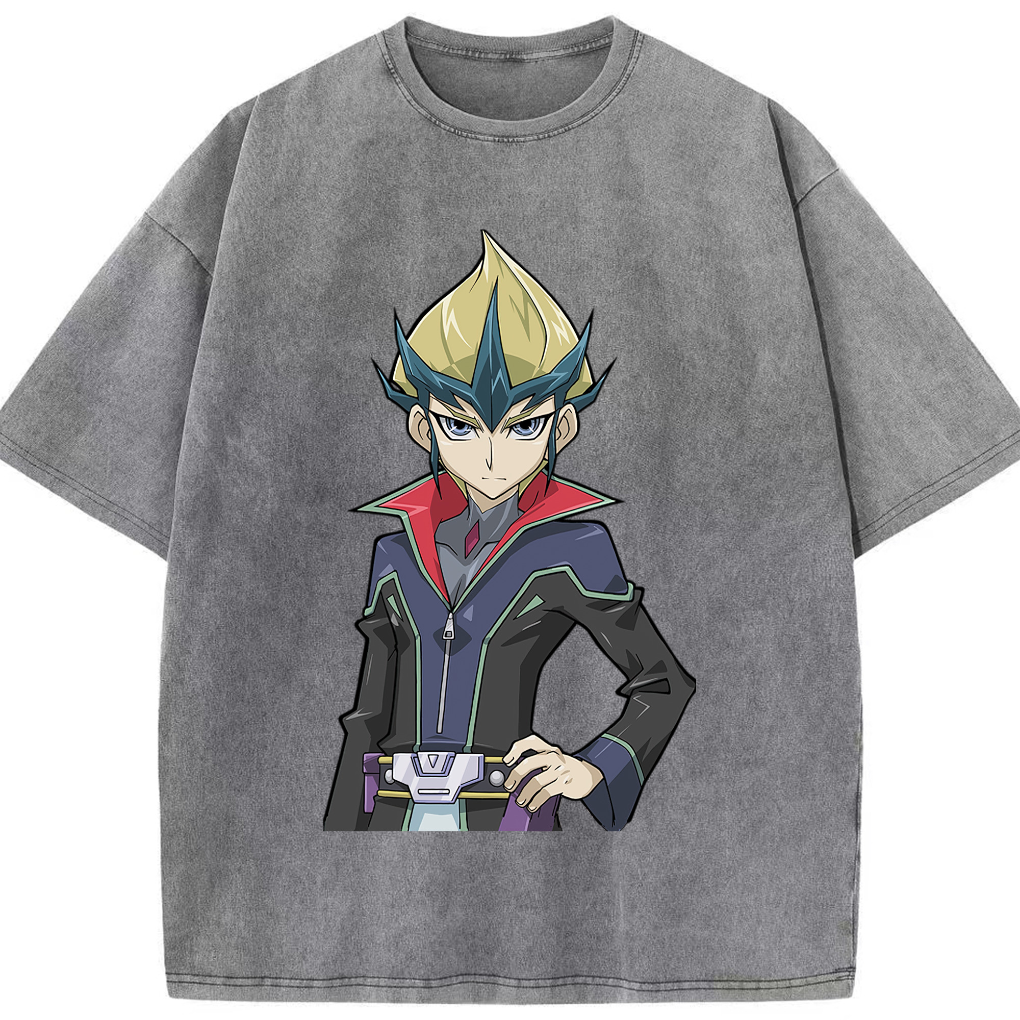 （画像用） 遊☆戯☆王 Yu-Gi-Oh! 綿100% ヴィンテージ風 半袖Tシャツ（フロントプリント）