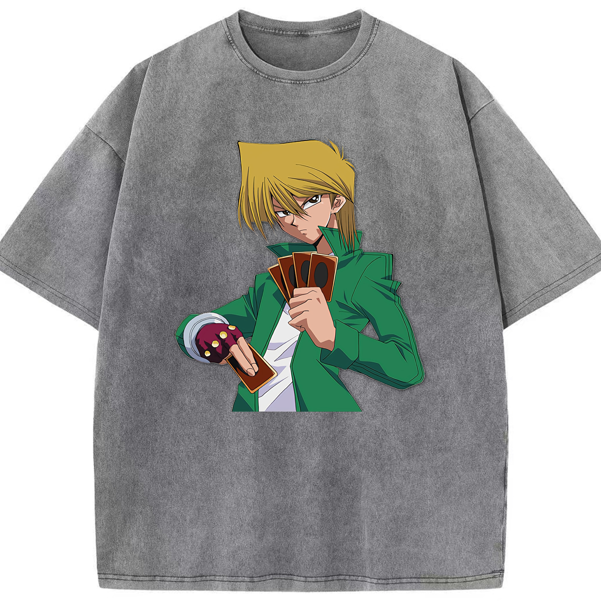（画像用） 遊☆戯☆王 Yu-Gi-Oh! 綿100% ヴィンテージ風 半袖Tシャツ（フロントプリント）