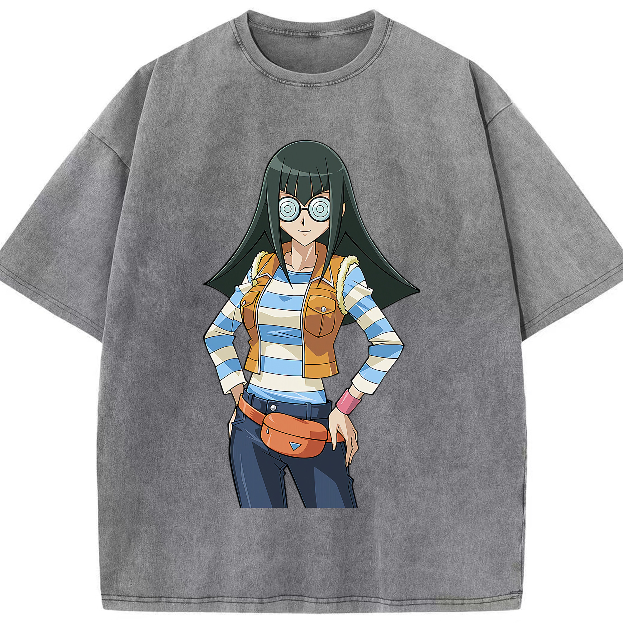 （画像用） 遊☆戯☆王 Yu-Gi-Oh! 綿100% ヴィンテージ風 半袖Tシャツ（フロントプリント）