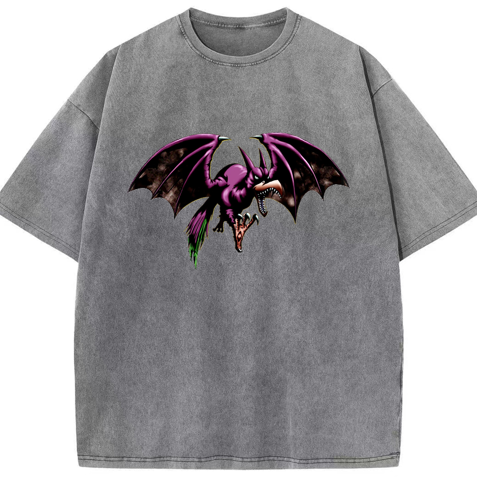 （画像用） 遊☆戯☆王 Yu-Gi-Oh! 綿100% ヴィンテージ風 半袖Tシャツ（フロントプリント）