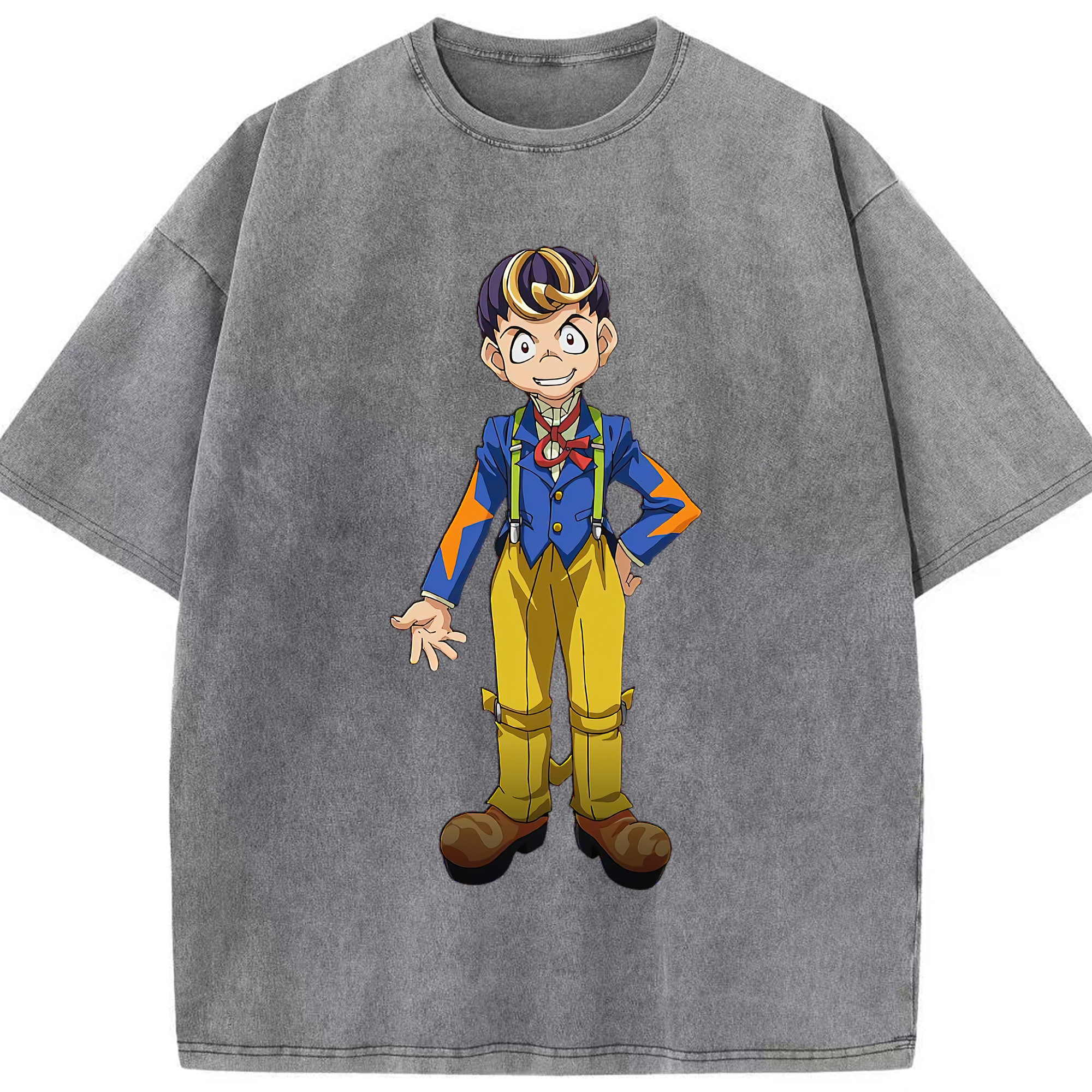 （画像用） 遊☆戯☆王 Yu-Gi-Oh! 綿100% ヴィンテージ風 半袖Tシャツ（フロントプリント）