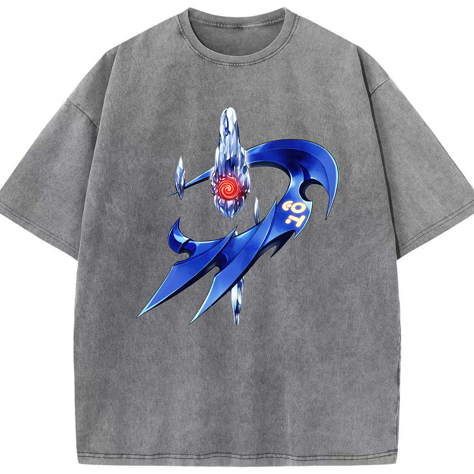 （画像用） 遊☆戯☆王 Yu-Gi-Oh! 綿100% ヴィンテージ風 半袖Tシャツ（フロントプリント）