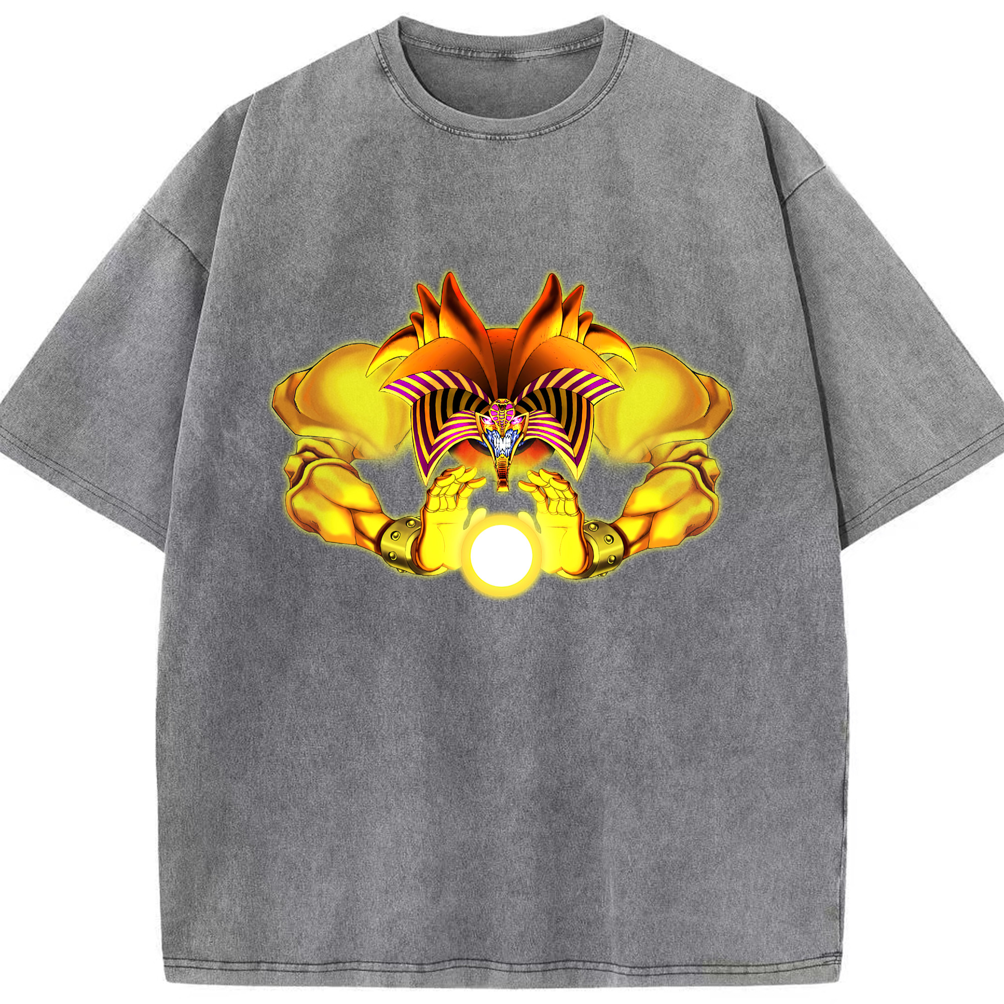 （画像用） 遊☆戯☆王 Yu-Gi-Oh! 綿100% ヴィンテージ風 半袖Tシャツ（フロントプリント）