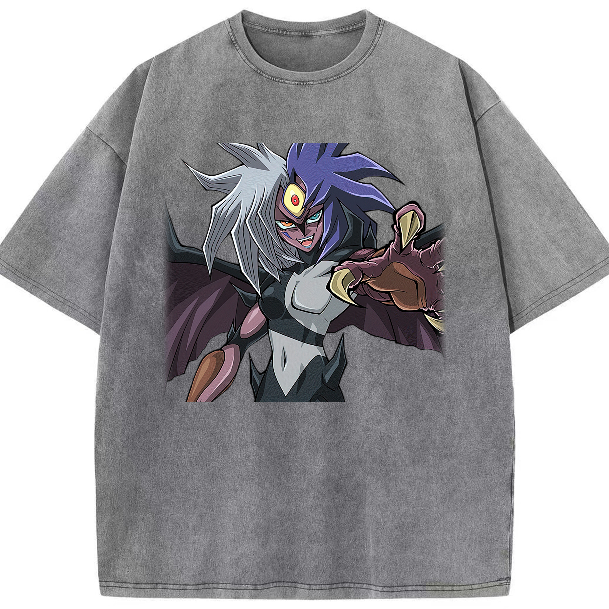 （画像用） 遊☆戯☆王 Yu-Gi-Oh! 綿100% ヴィンテージ風 半袖Tシャツ（フロントプリント）