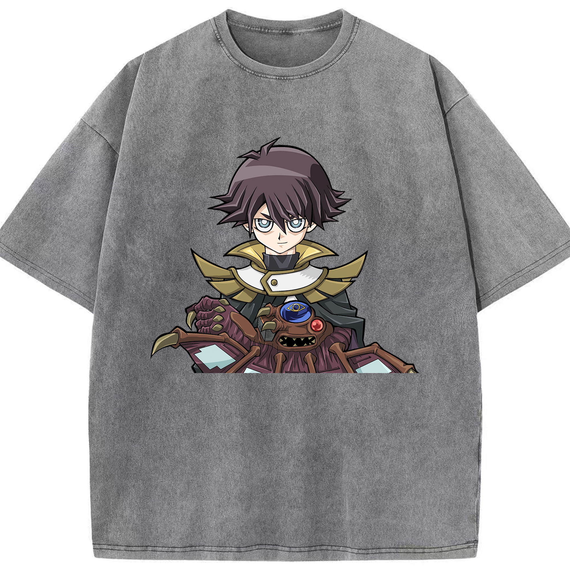 （画像用） 遊☆戯☆王 Yu-Gi-Oh! 綿100% ヴィンテージ風 半袖Tシャツ（フロントプリント）