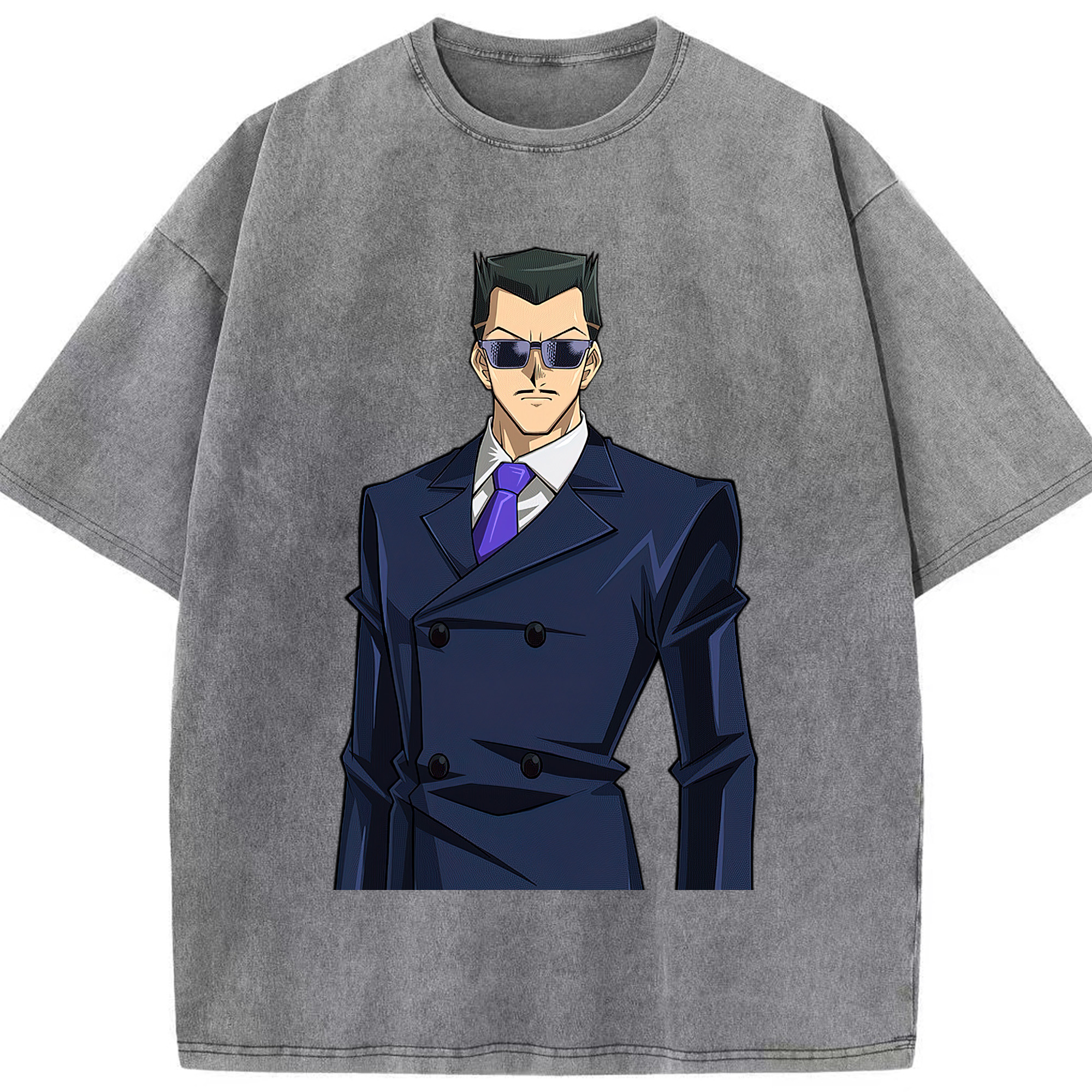 （画像用） 遊☆戯☆王 Yu-Gi-Oh! 綿100% ヴィンテージ風 半袖Tシャツ（フロントプリント）