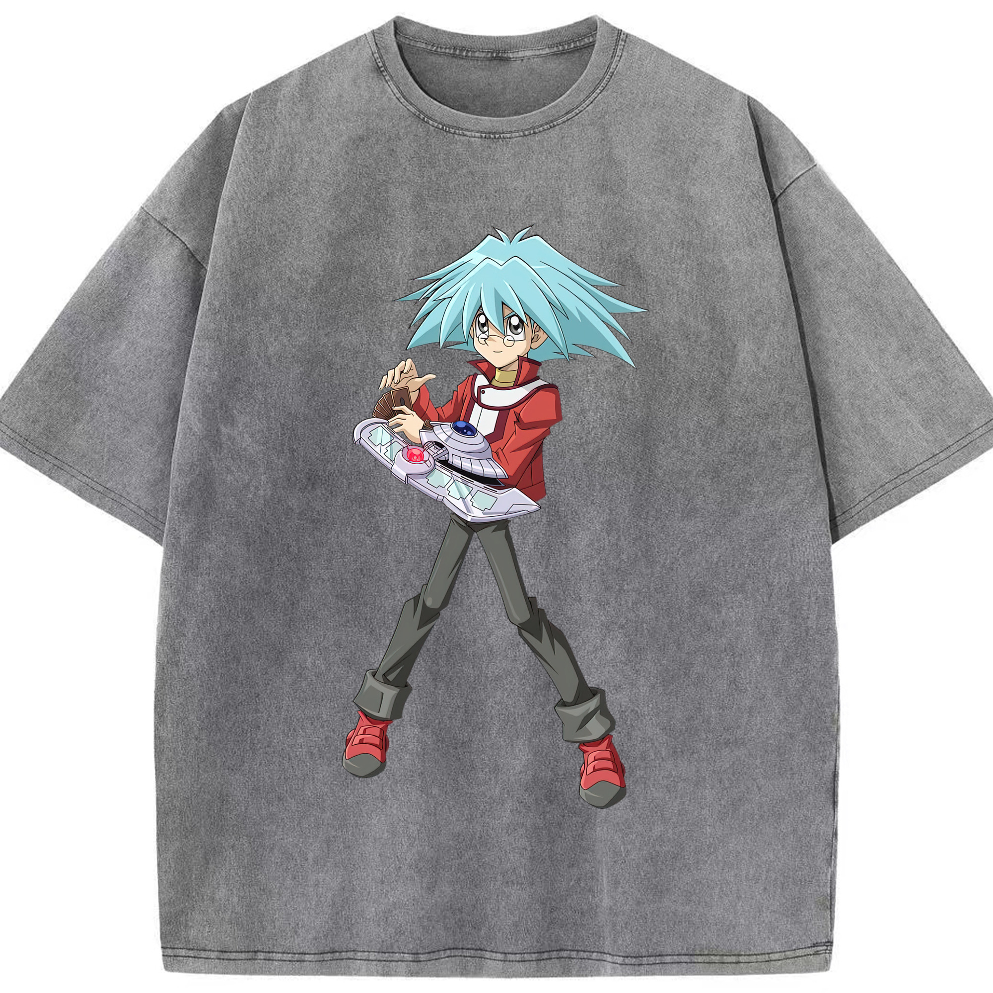 （画像用） 遊☆戯☆王 Yu-Gi-Oh! 綿100% ヴィンテージ風 半袖Tシャツ（フロントプリント）