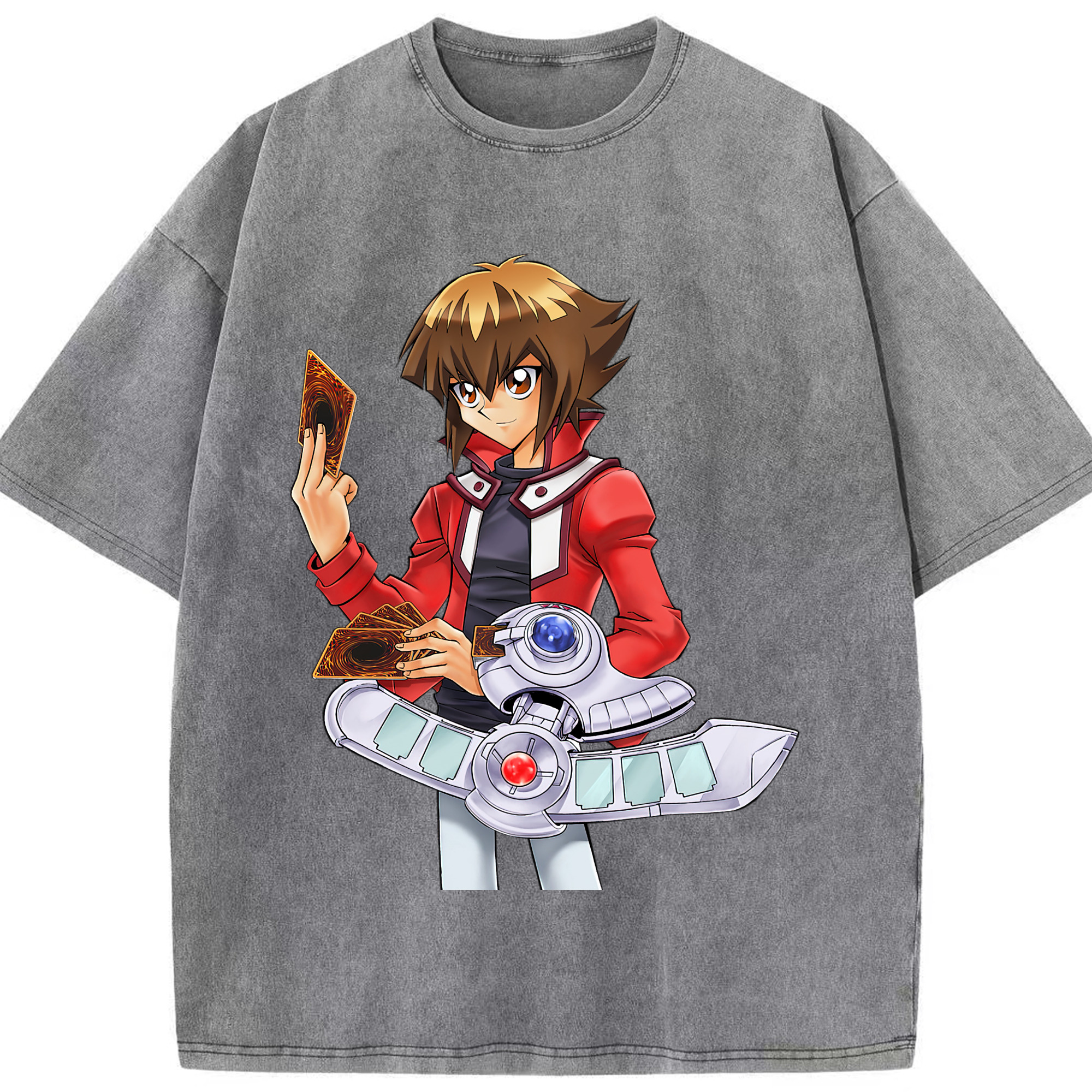 （画像用） 遊☆戯☆王 Yu-Gi-Oh! 綿100% ヴィンテージ風 半袖Tシャツ（フロントプリント）