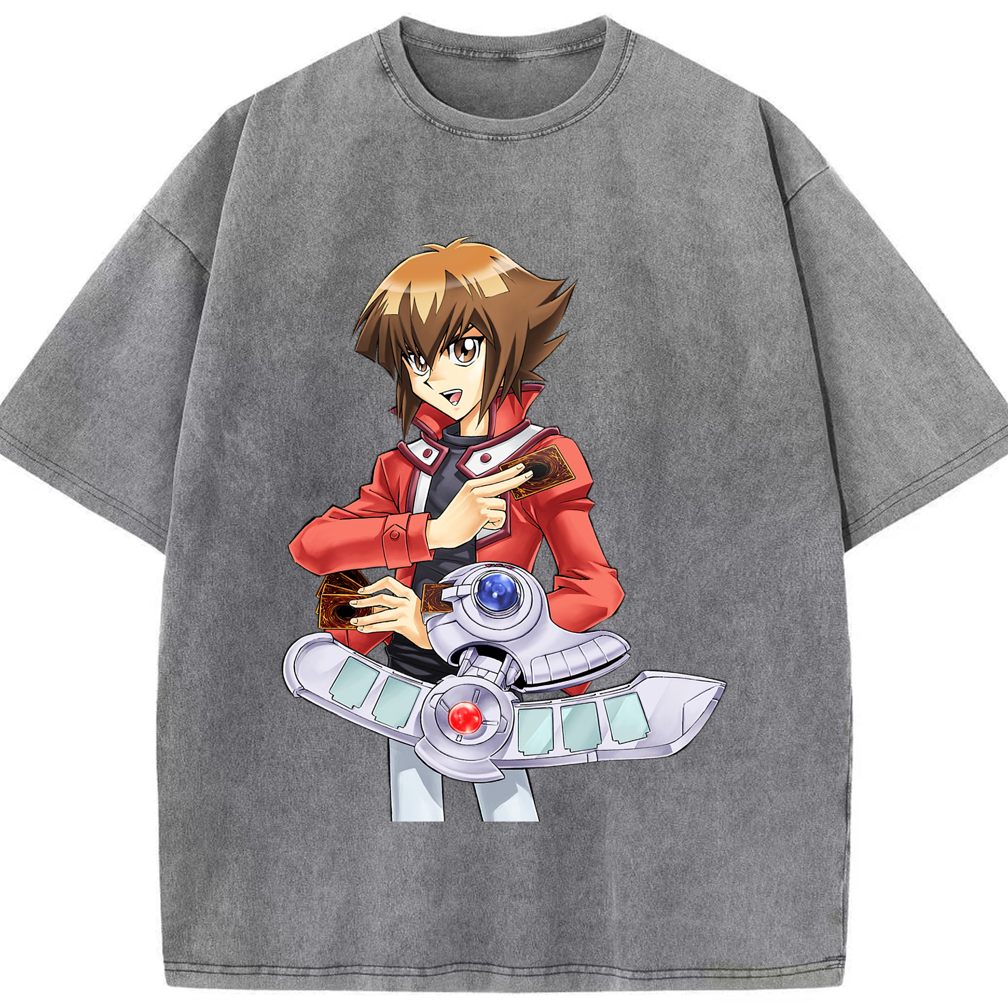 （画像用） 遊☆戯☆王 Yu-Gi-Oh! 綿100% ヴィンテージ風 半袖Tシャツ（フロントプリント）