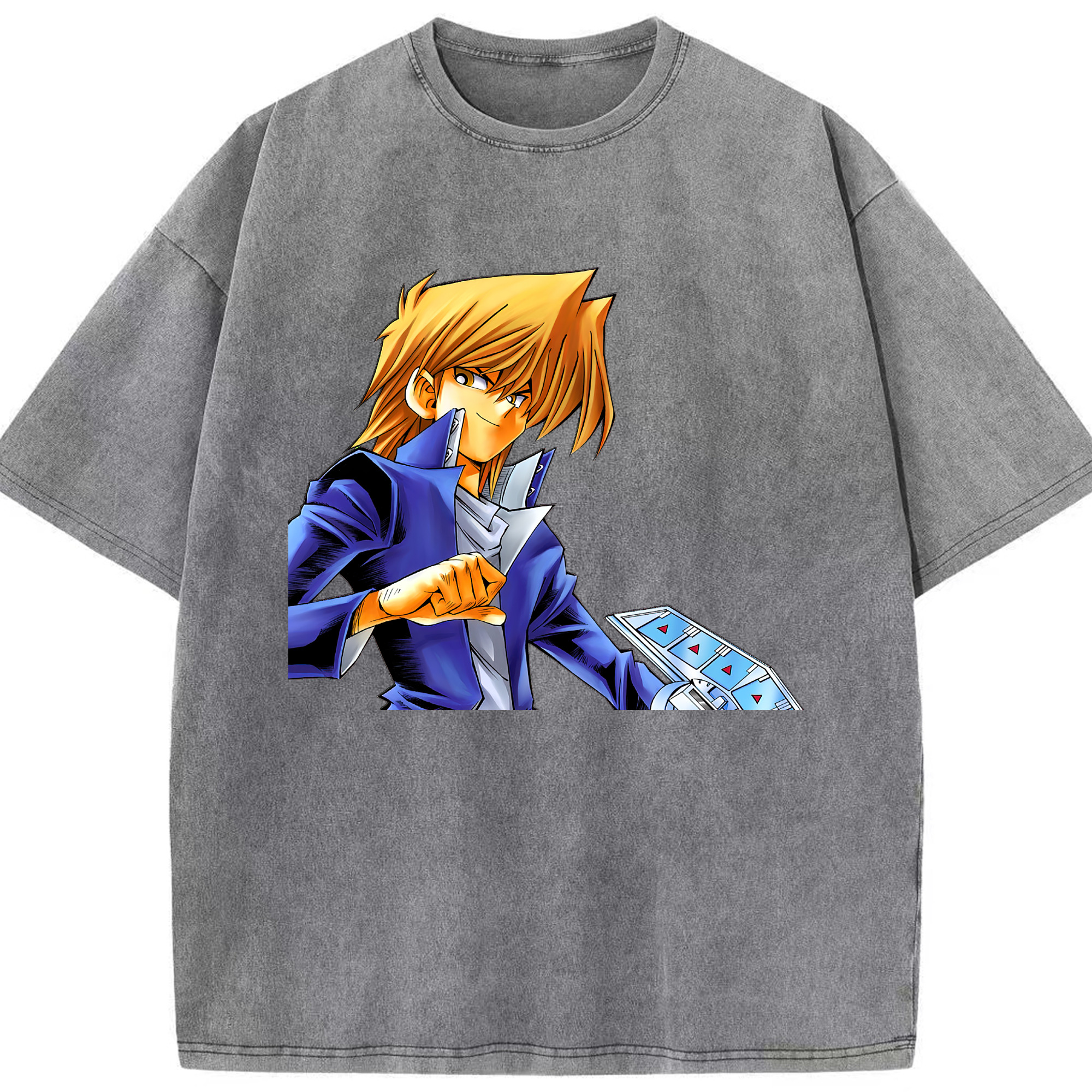 （画像用） 遊☆戯☆王 Yu-Gi-Oh! 綿100% ヴィンテージ風 半袖Tシャツ（フロントプリント）