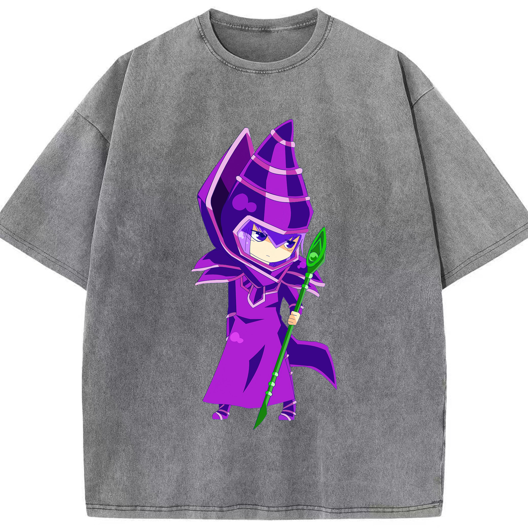 （画像用） 遊☆戯☆王 Yu-Gi-Oh! 綿100% ヴィンテージ風 半袖Tシャツ（フロントプリント）