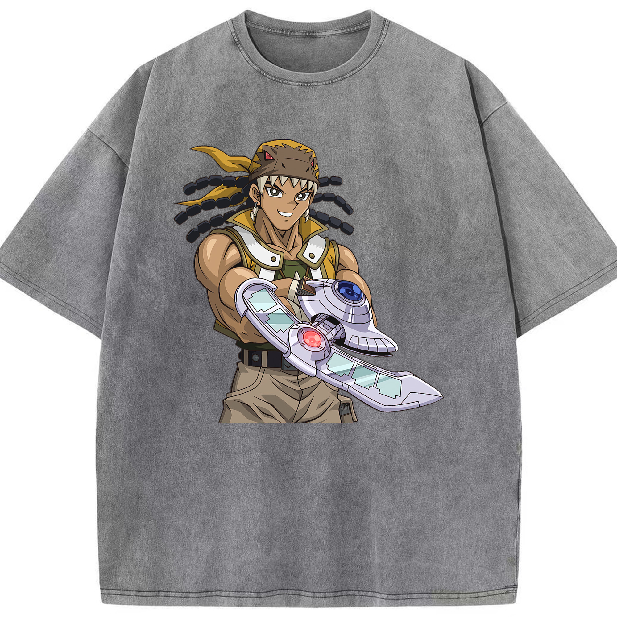 （画像用） 遊☆戯☆王 Yu-Gi-Oh! 綿100% ヴィンテージ風 半袖Tシャツ（フロントプリント）