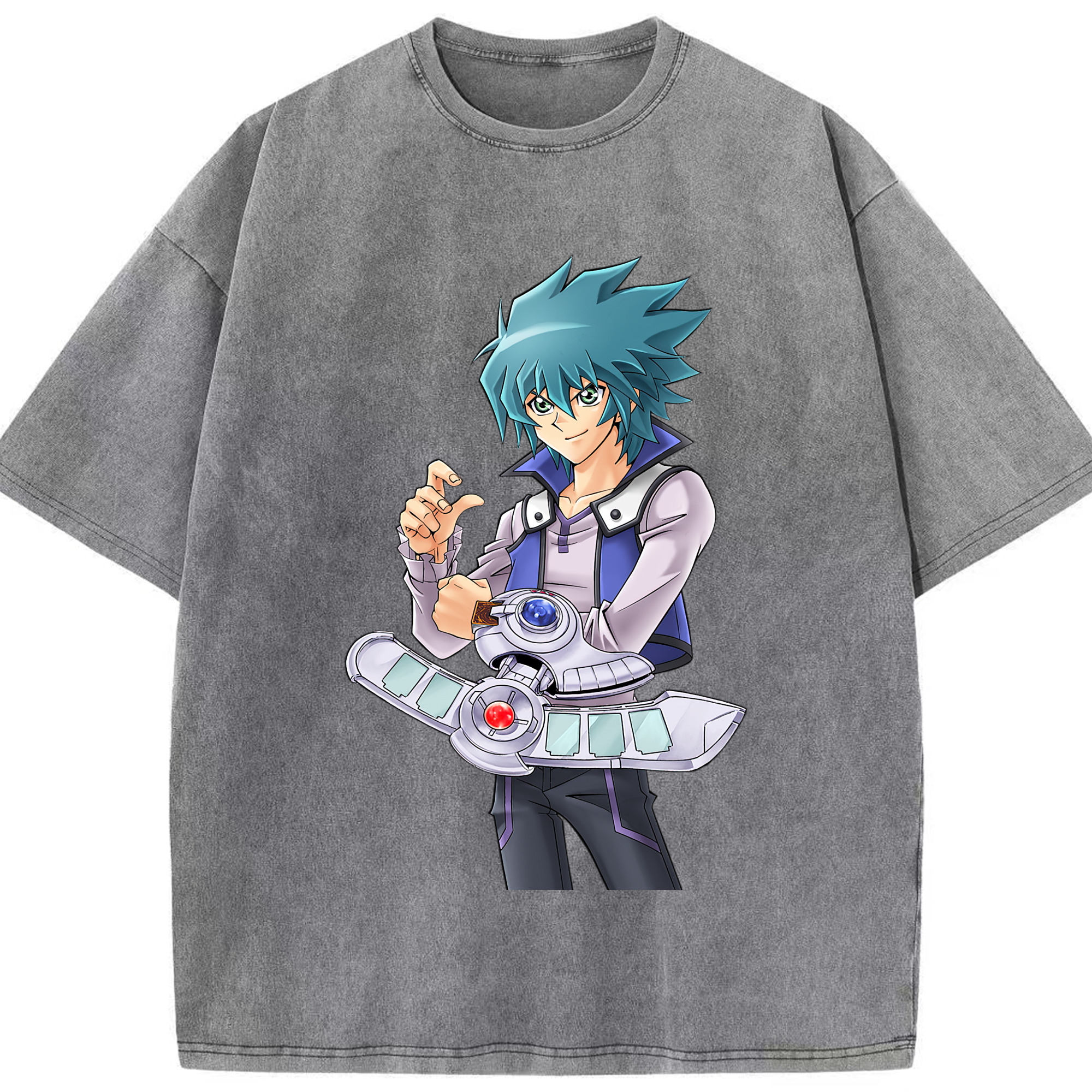 （画像用） 遊☆戯☆王 Yu-Gi-Oh! 綿100% ヴィンテージ風 半袖Tシャツ（フロントプリント）