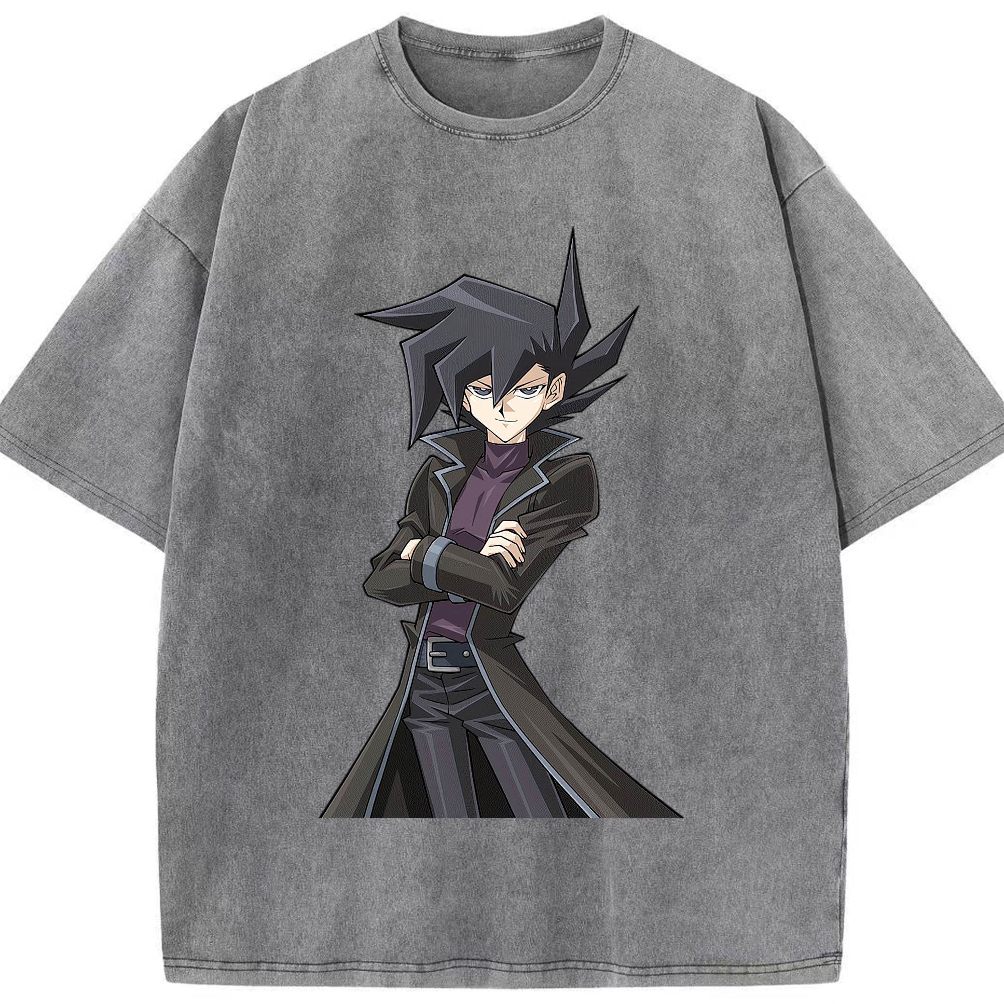 （画像用） 遊☆戯☆王 Yu-Gi-Oh! 綿100% ヴィンテージ風 半袖Tシャツ（フロントプリント）
