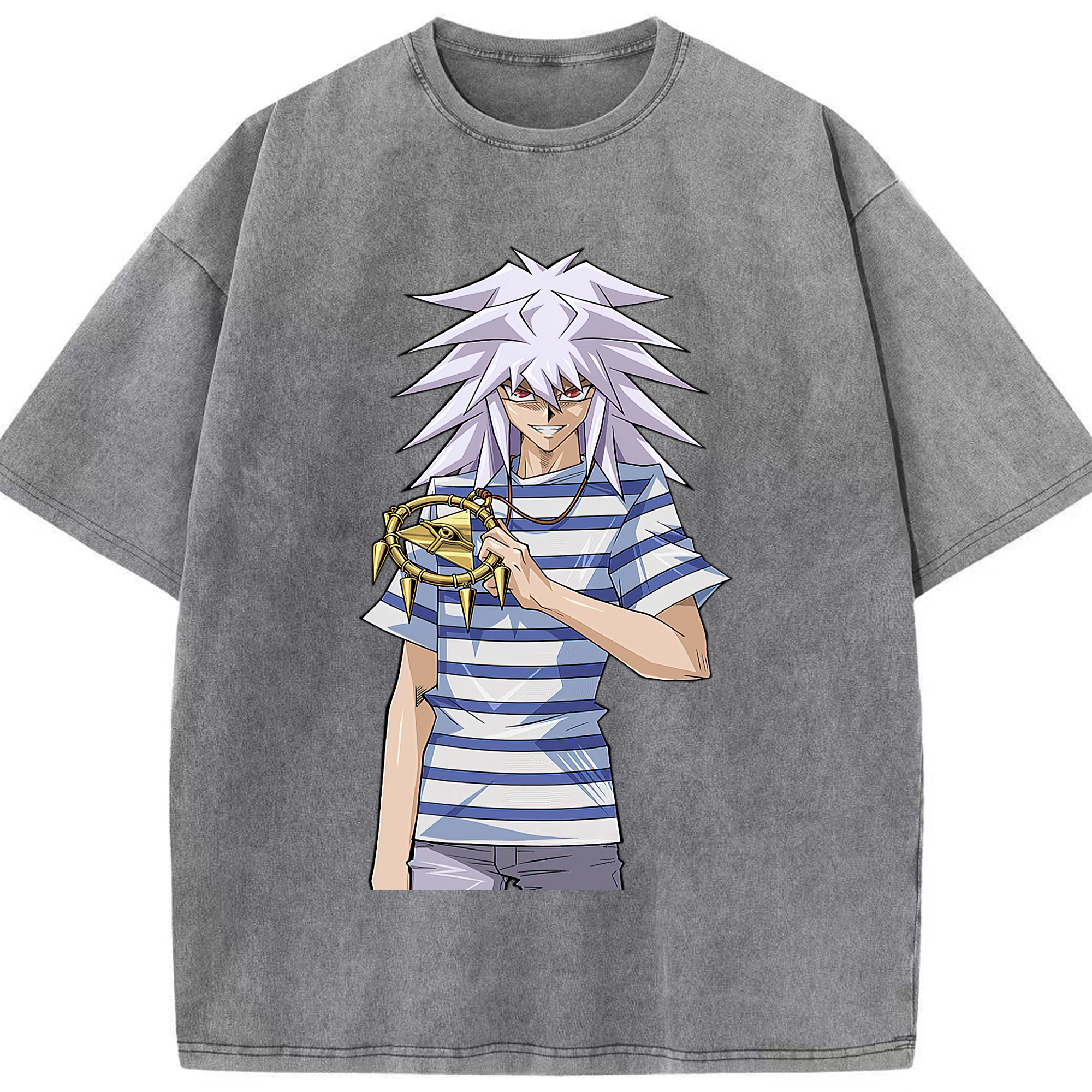 （画像用） 遊☆戯☆王 Yu-Gi-Oh! 綿100% ヴィンテージ風 半袖Tシャツ（フロントプリント）