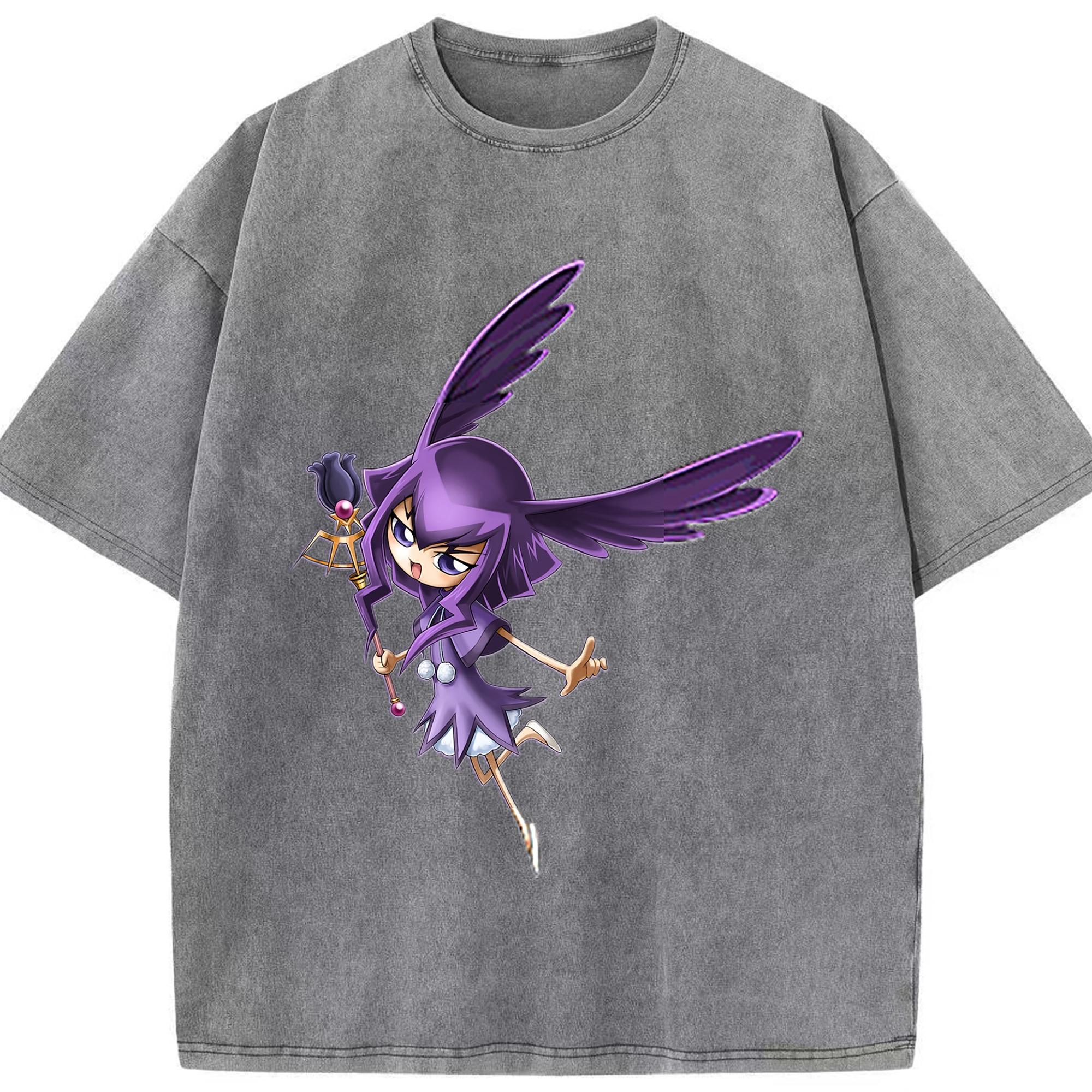 （画像用） 遊☆戯☆王 Yu-Gi-Oh! 綿100% ヴィンテージ風 半袖Tシャツ（フロントプリント）