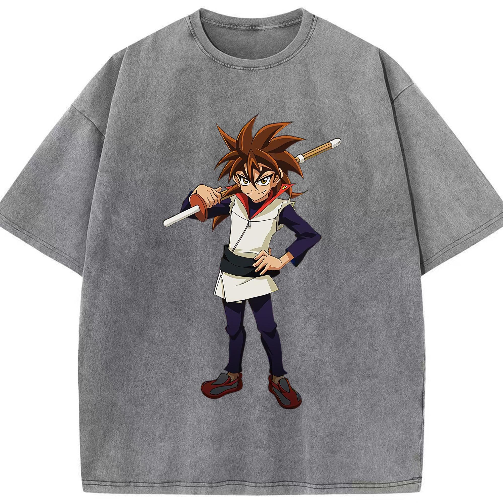 （画像用） 遊☆戯☆王 Yu-Gi-Oh! 綿100% ヴィンテージ風 半袖Tシャツ（フロントプリント）