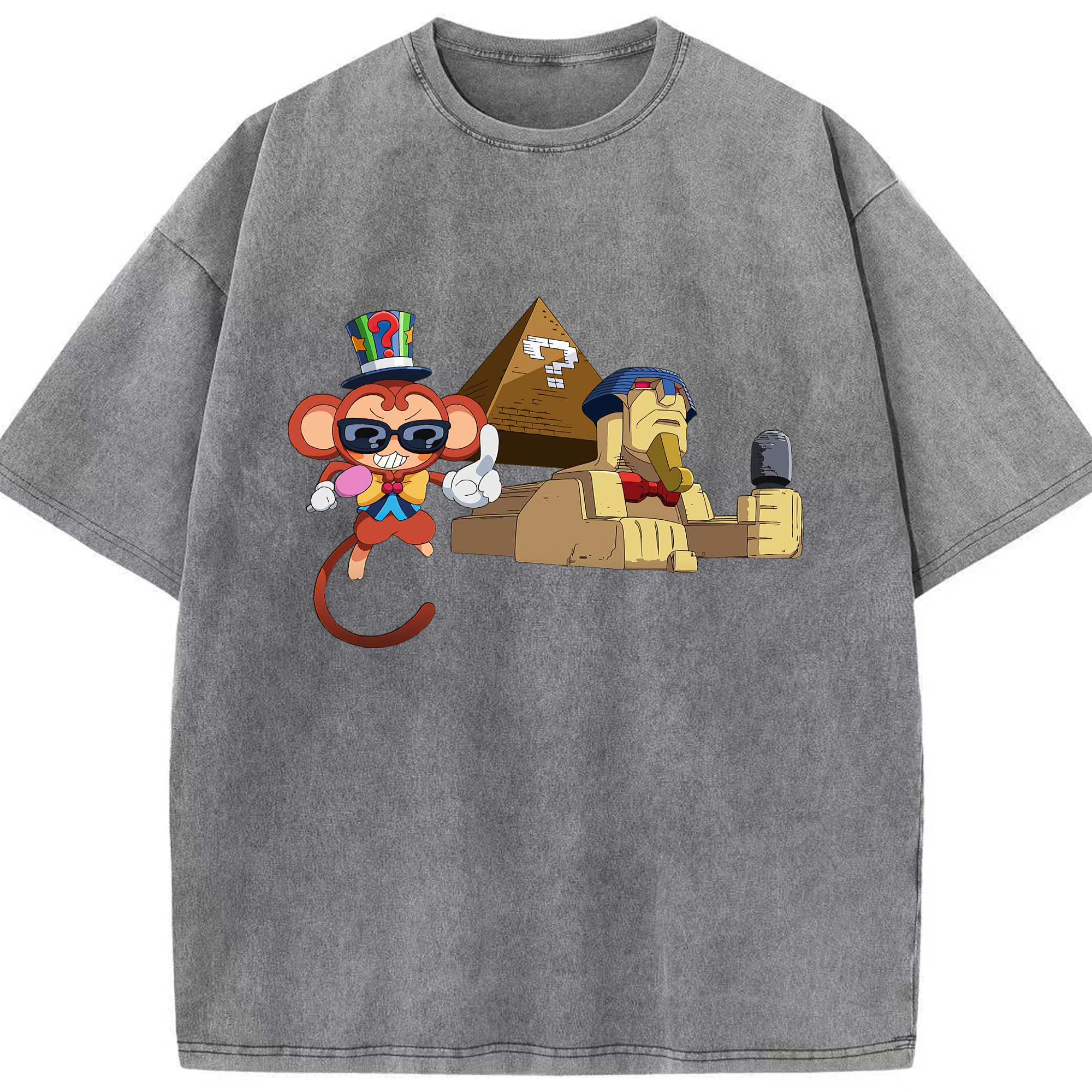 （画像用） 遊☆戯☆王 Yu-Gi-Oh! 綿100% ヴィンテージ風 半袖Tシャツ（フロントプリント）