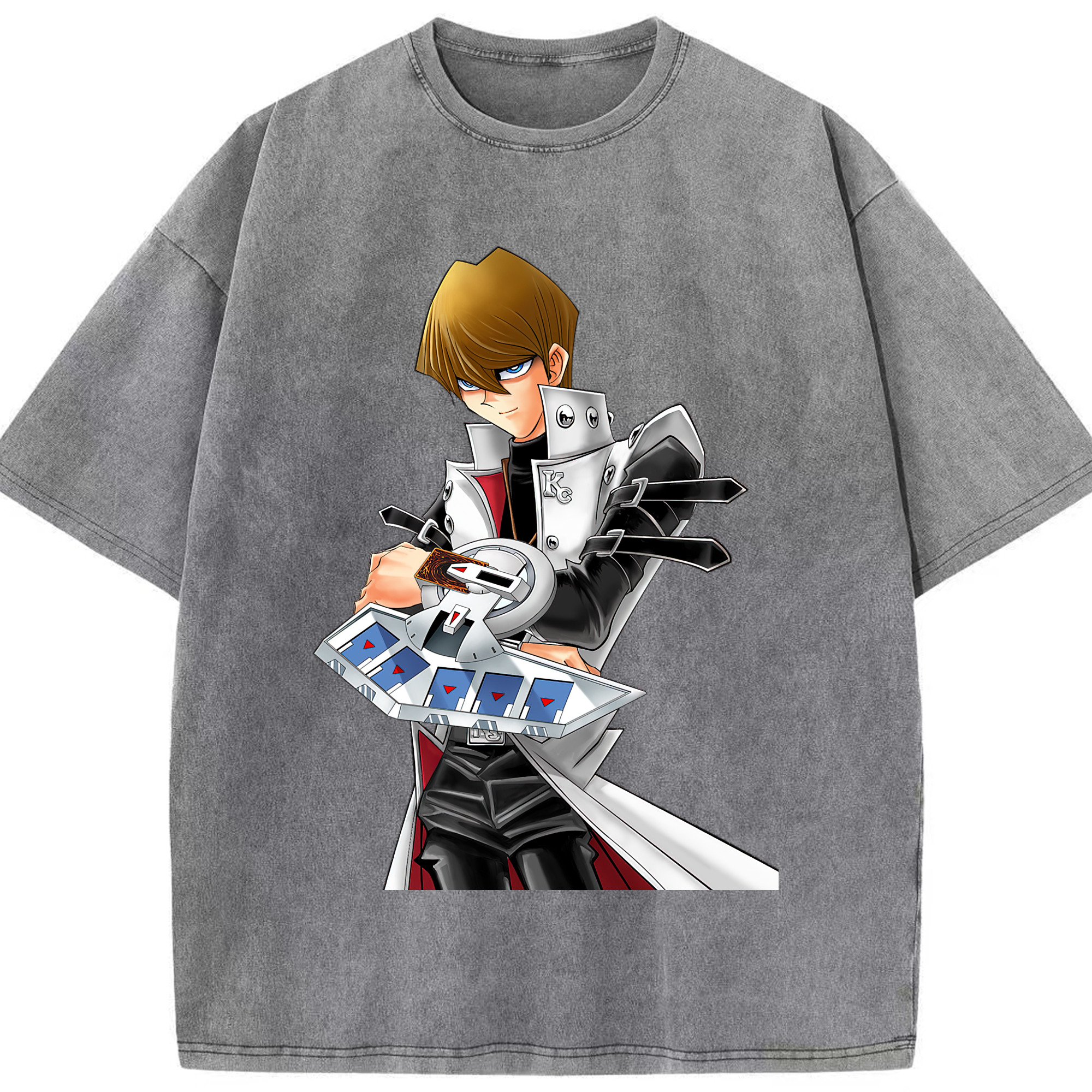 （画像用） 遊☆戯☆王 Yu-Gi-Oh! 綿100% ヴィンテージ風 半袖Tシャツ（フロントプリント）