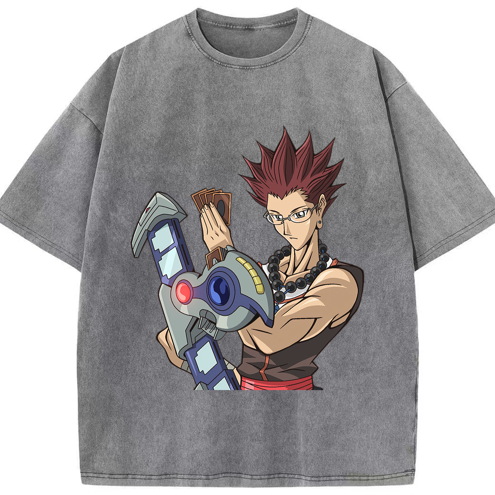 （画像用） 遊☆戯☆王 Yu-Gi-Oh! 綿100% ヴィンテージ風 半袖Tシャツ（フロントプリント）