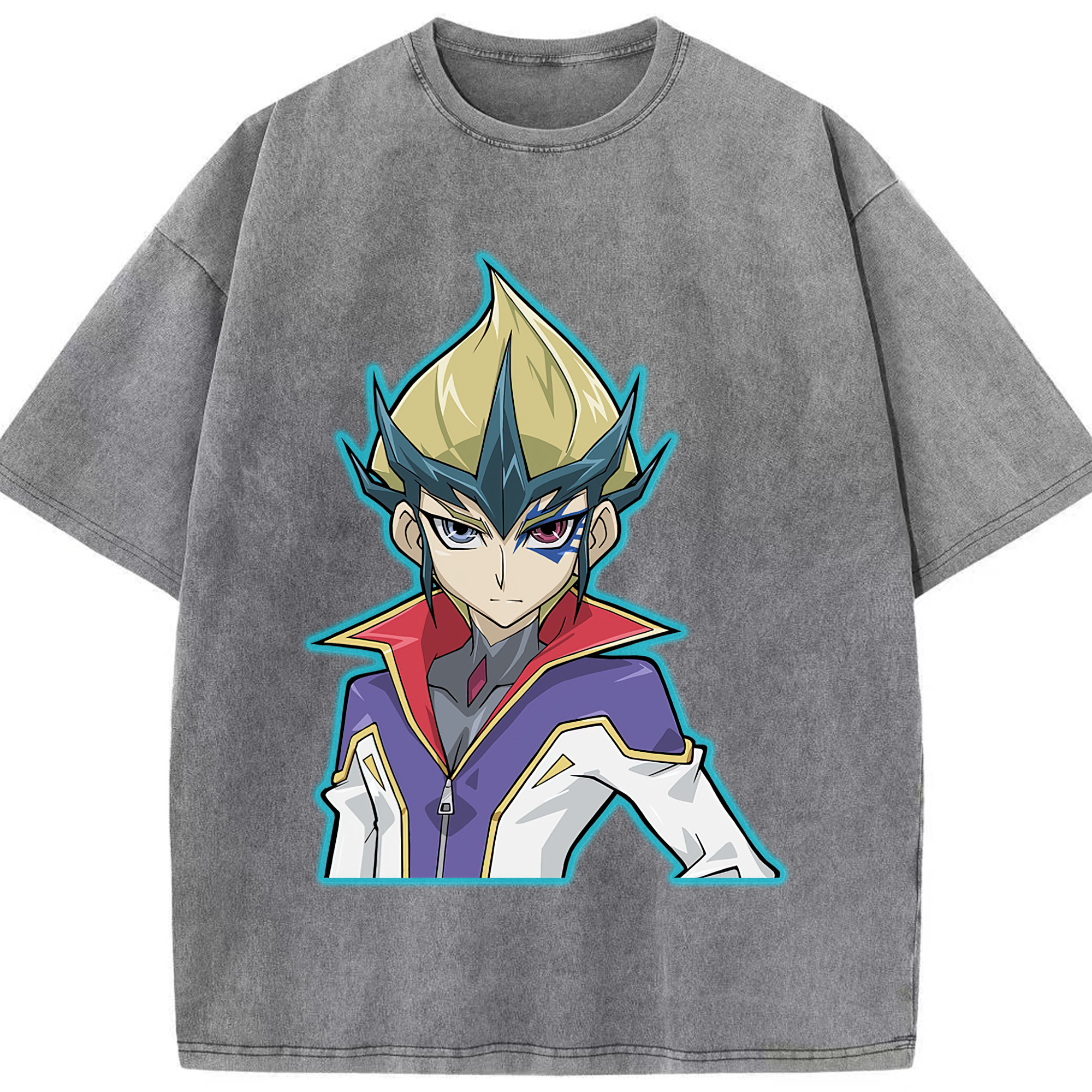 （画像用） 遊☆戯☆王 Yu-Gi-Oh! 綿100% ヴィンテージ風 半袖Tシャツ（フロントプリント）