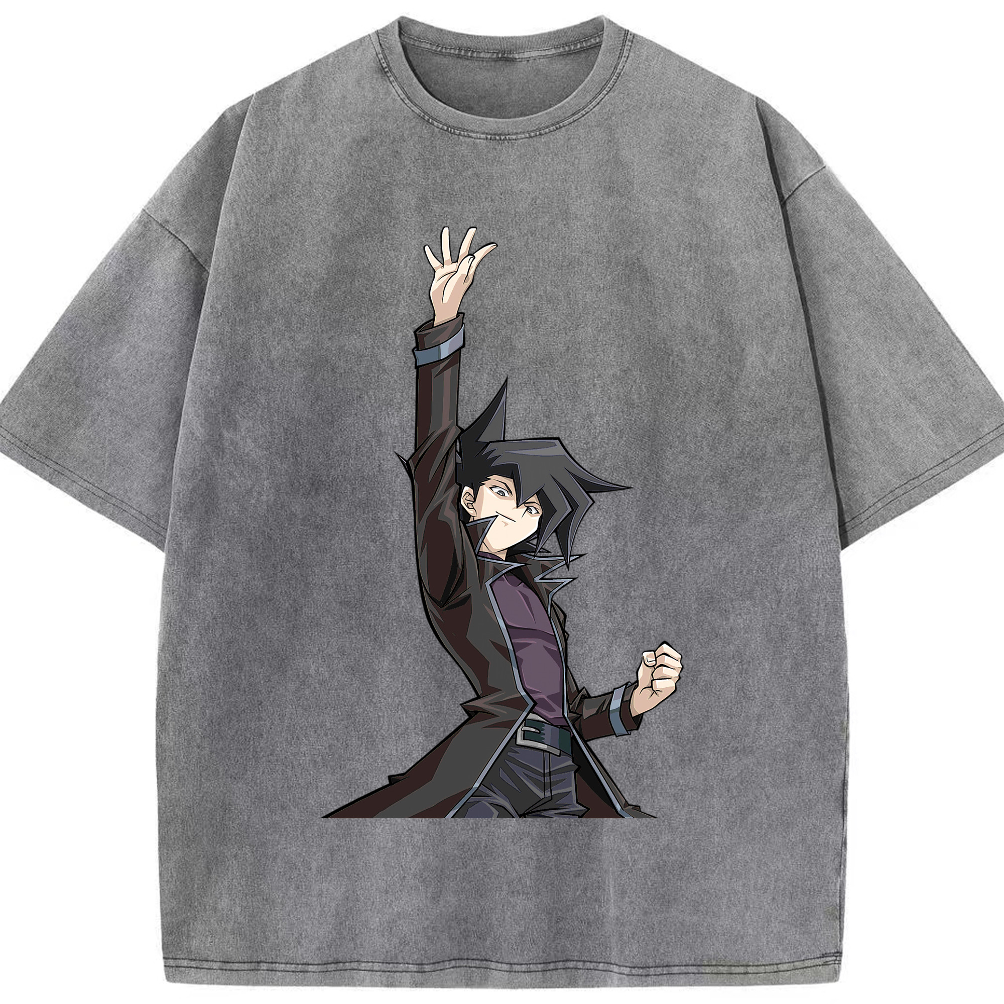 （画像用） 遊☆戯☆王 Yu-Gi-Oh! 綿100% ヴィンテージ風 半袖Tシャツ（フロントプリント）
