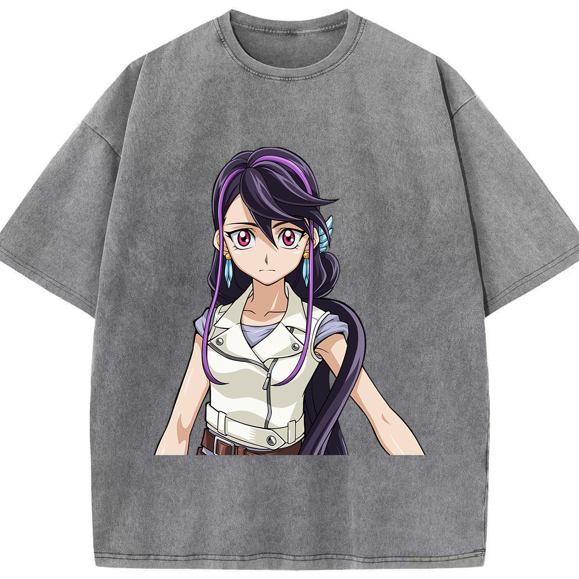 （画像用） 遊☆戯☆王 Yu-Gi-Oh! 綿100% ヴィンテージ風 半袖Tシャツ（フロントプリント）