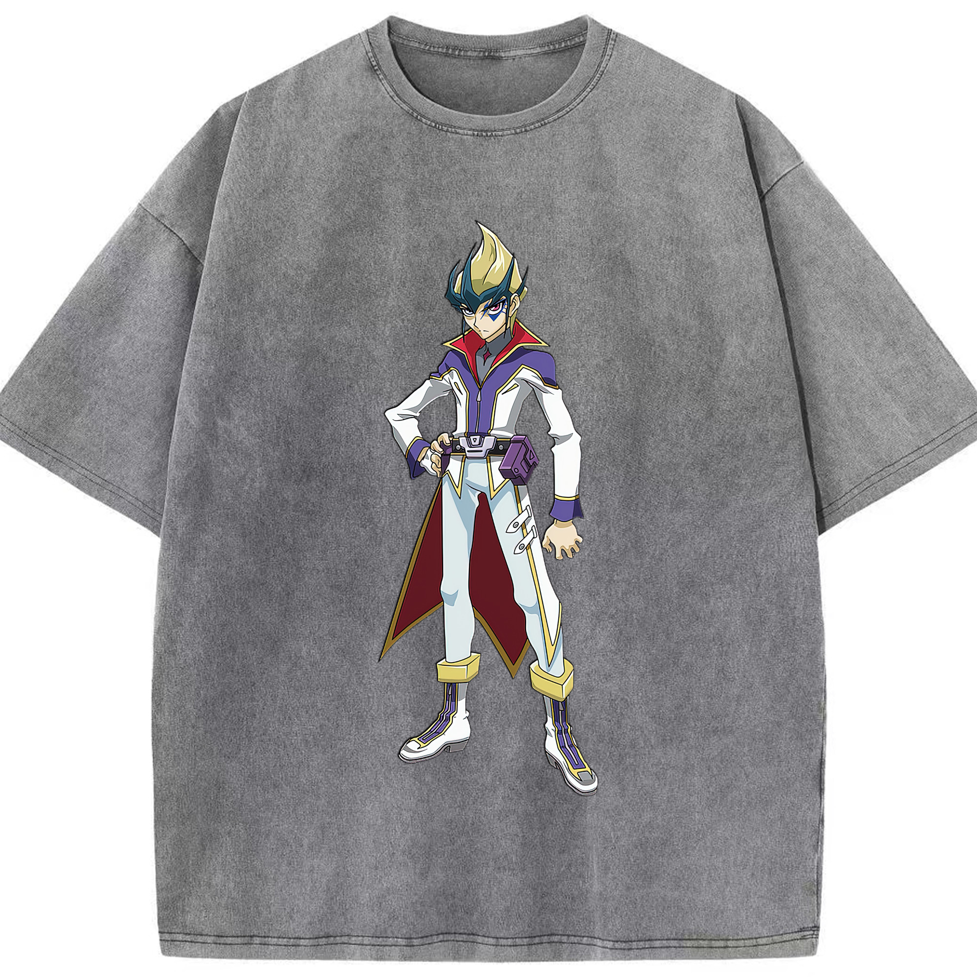 （画像用） 遊☆戯☆王 Yu-Gi-Oh! 綿100% ヴィンテージ風 半袖Tシャツ（フロントプリント）