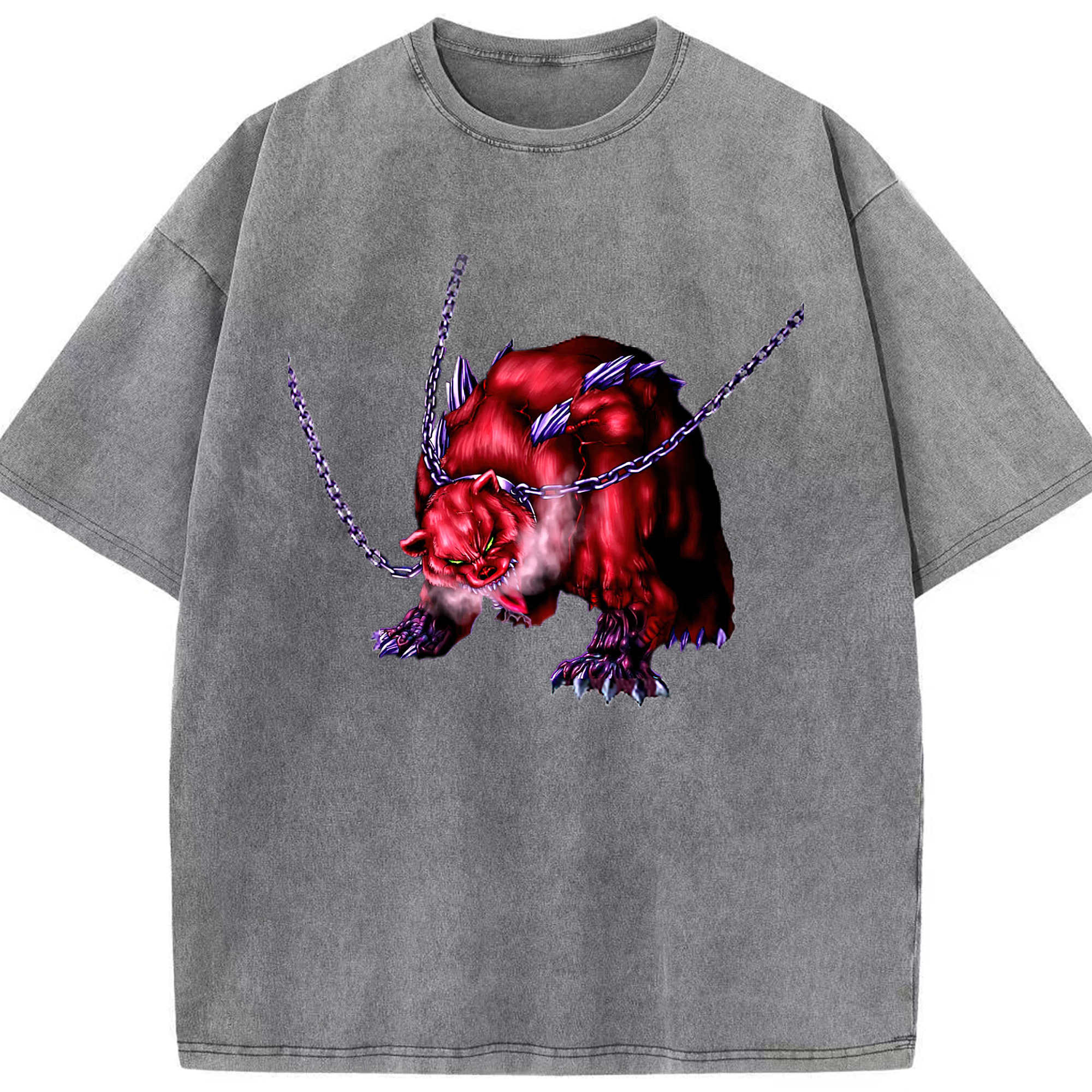 （画像用） 遊☆戯☆王 Yu-Gi-Oh! 綿100% ヴィンテージ風 半袖Tシャツ（フロントプリント）