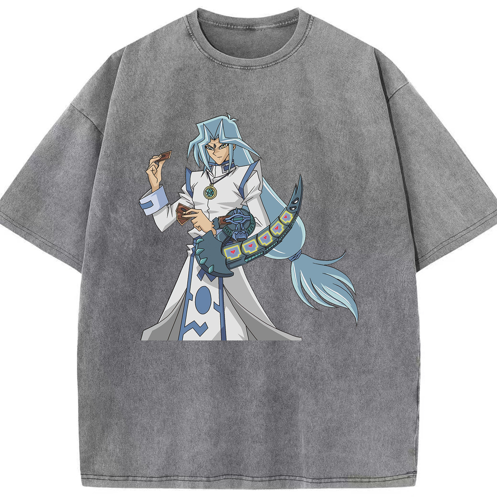 （画像用） 遊☆戯☆王 Yu-Gi-Oh! 綿100% ヴィンテージ風 半袖Tシャツ（フロントプリント）