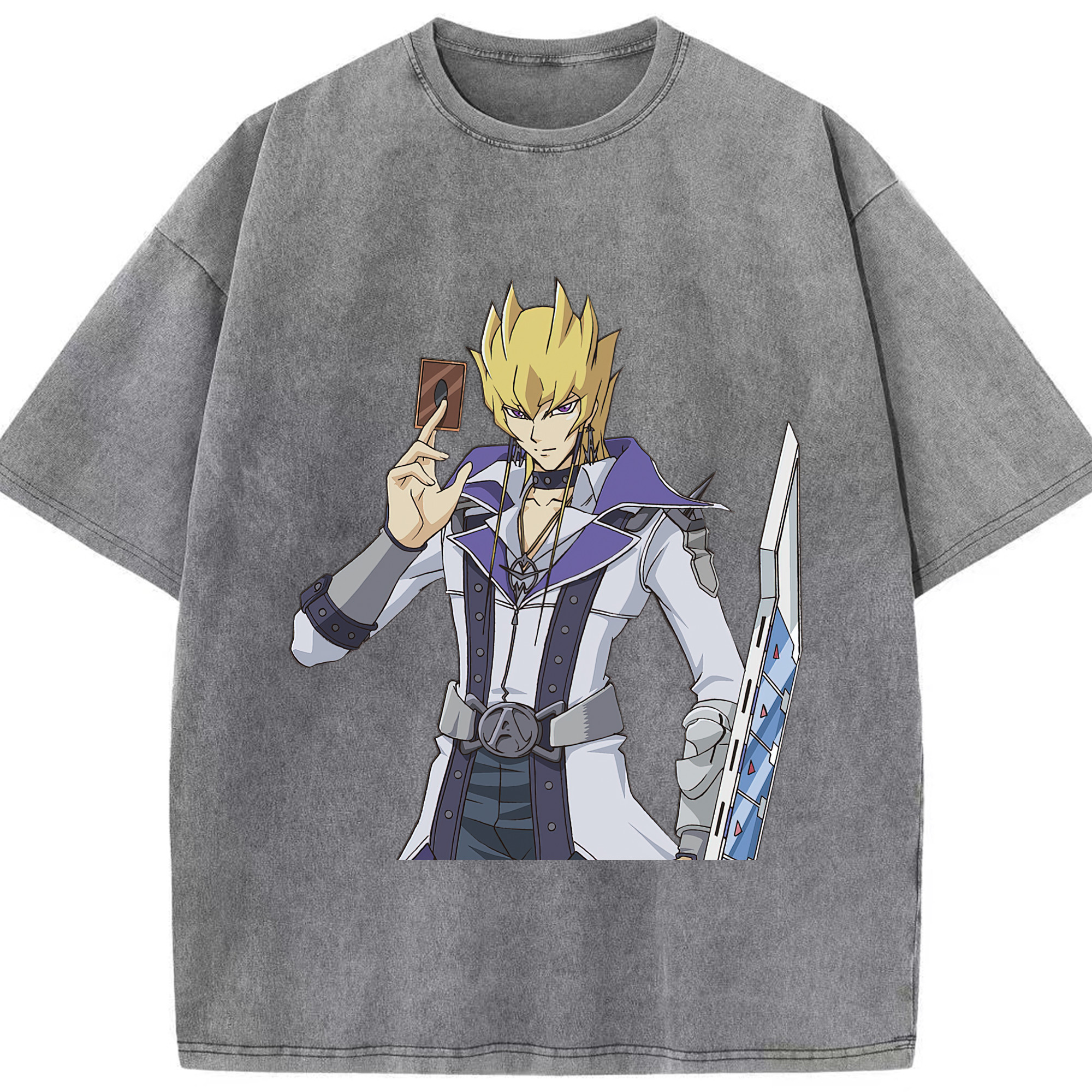 （画像用） 遊☆戯☆王 Yu-Gi-Oh! 綿100% ヴィンテージ風 半袖Tシャツ（フロントプリント）