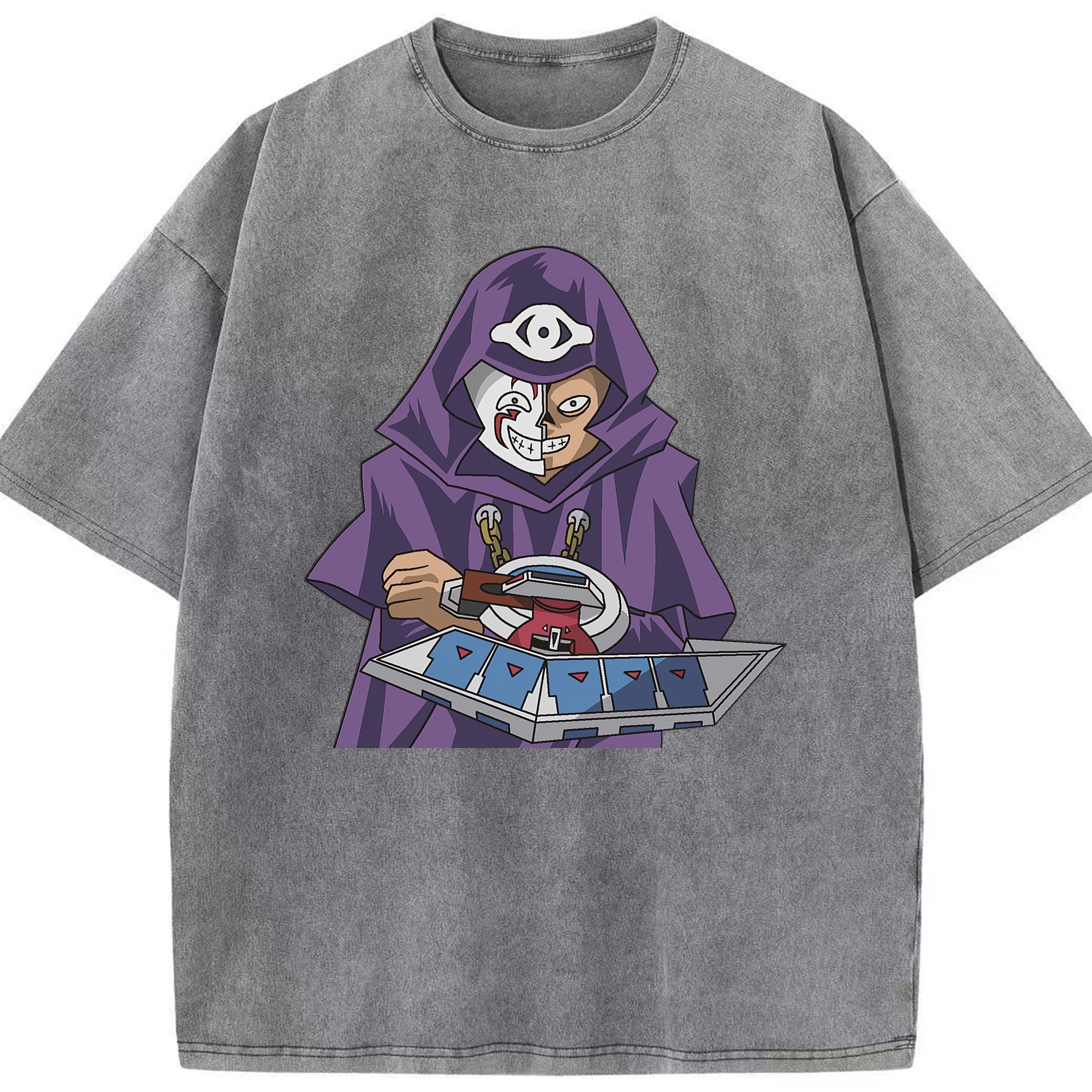 （画像用） 遊☆戯☆王 Yu-Gi-Oh! 綿100% ヴィンテージ風 半袖Tシャツ（フロントプリント）