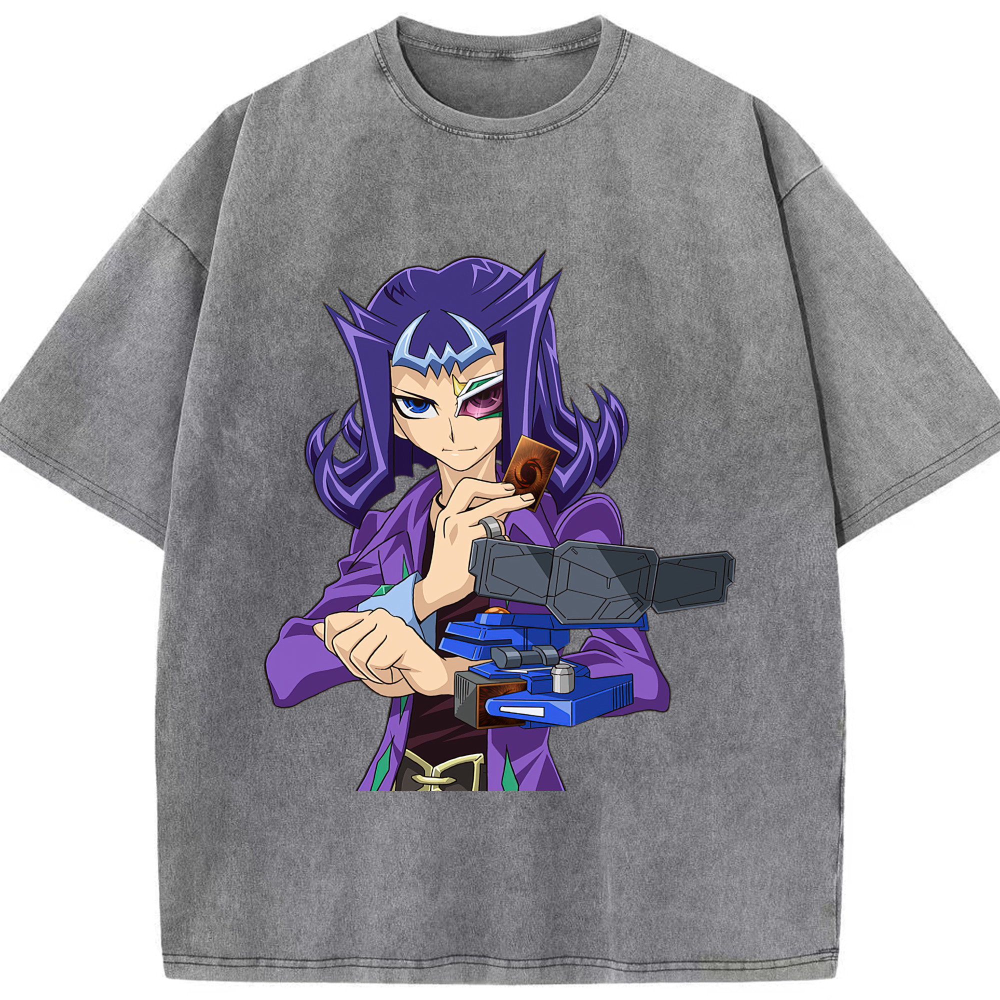 （画像用） 遊☆戯☆王 Yu-Gi-Oh! 綿100% ヴィンテージ風 半袖Tシャツ（フロントプリント）