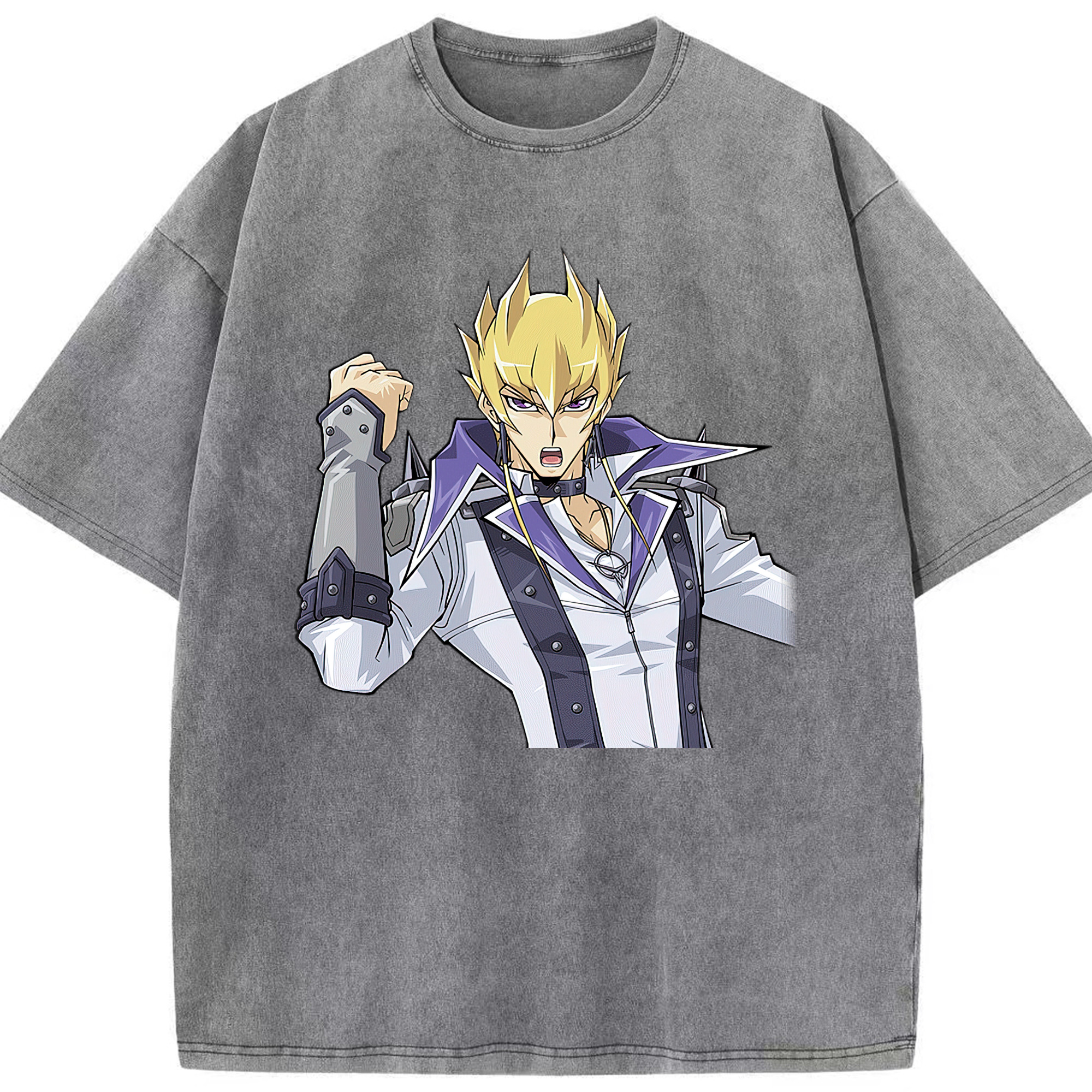 （画像用） 遊☆戯☆王 Yu-Gi-Oh! 綿100% ヴィンテージ風 半袖Tシャツ（フロントプリント）