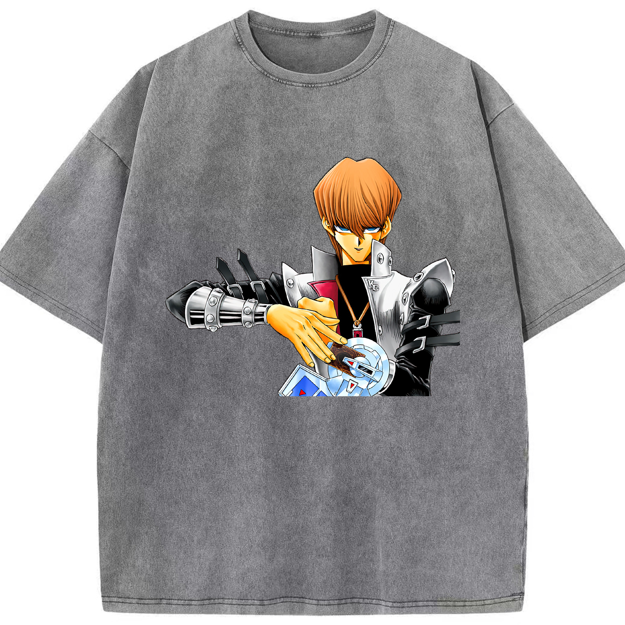 （画像用） 遊☆戯☆王 Yu-Gi-Oh! 綿100% ヴィンテージ風 半袖Tシャツ（フロントプリント）