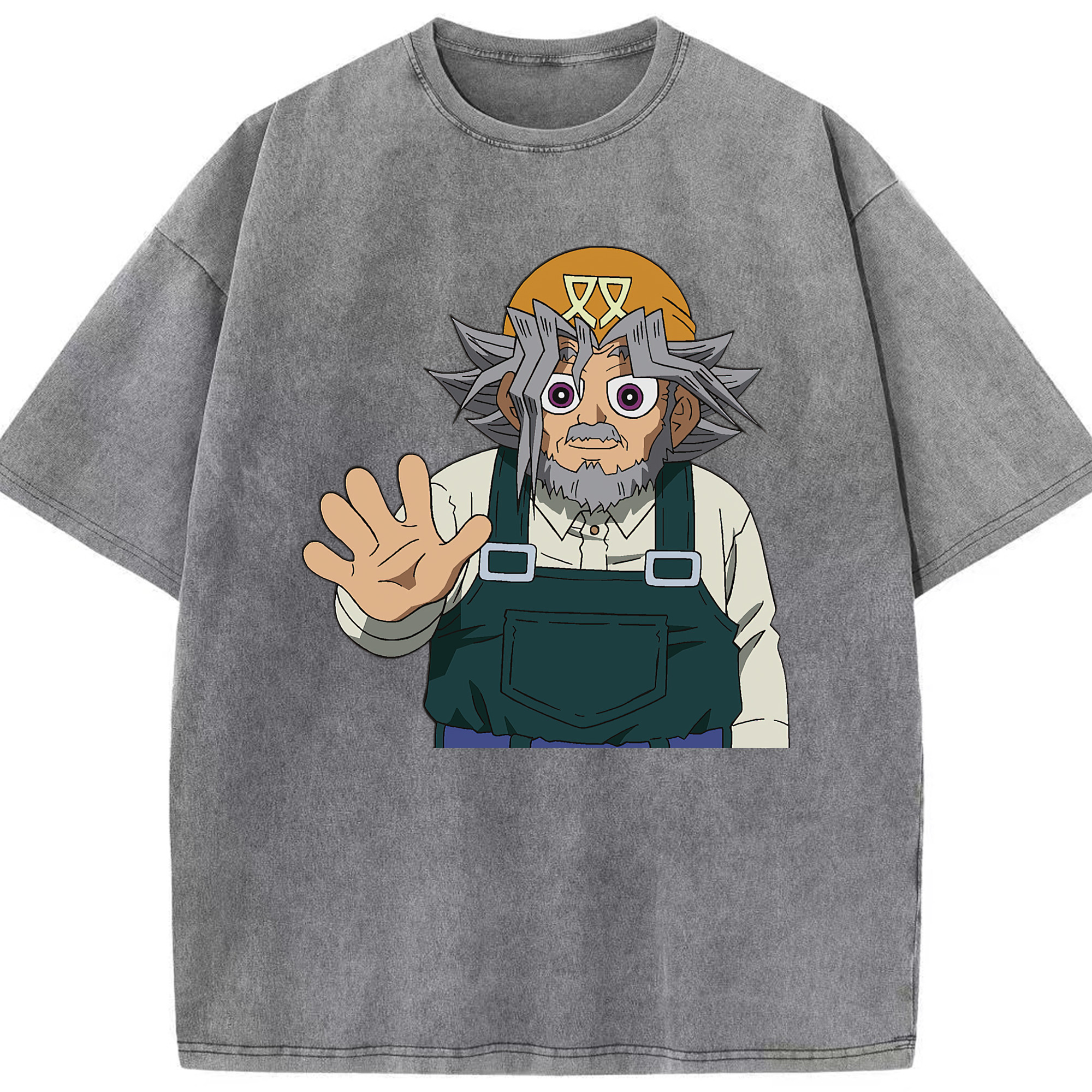 （画像用） 遊☆戯☆王 Yu-Gi-Oh! 綿100% ヴィンテージ風 半袖Tシャツ（フロントプリント）