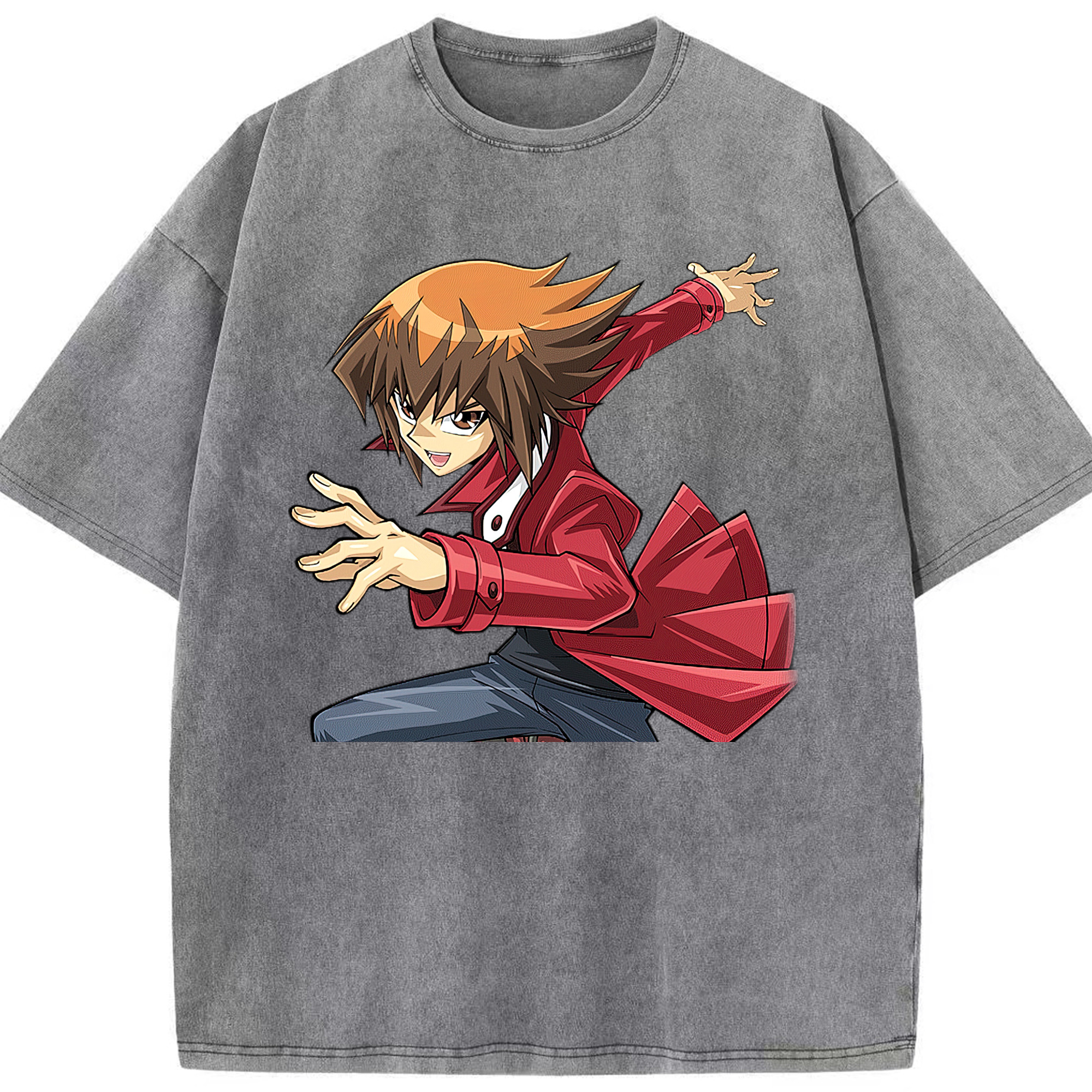 （画像用） 遊☆戯☆王 Yu-Gi-Oh! 綿100% ヴィンテージ風 半袖Tシャツ（フロントプリント）