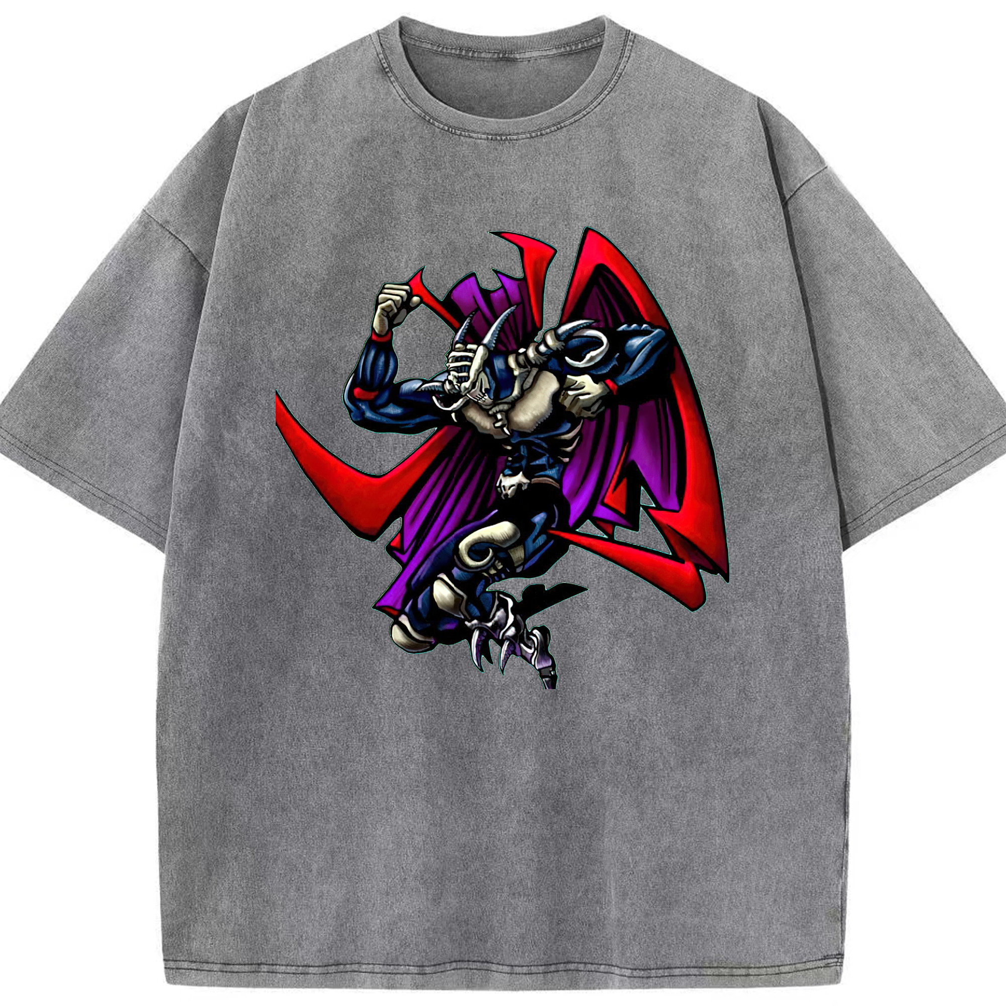 （画像用） 遊☆戯☆王 Yu-Gi-Oh! 綿100% ヴィンテージ風 半袖Tシャツ（フロントプリント）