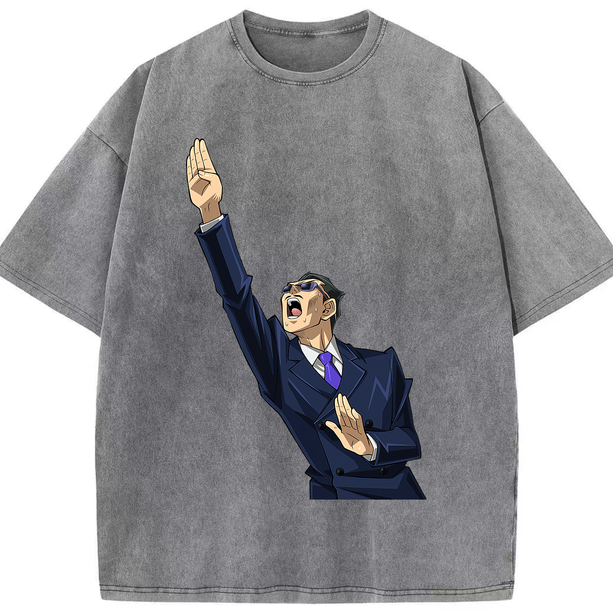 （画像用） 遊☆戯☆王 Yu-Gi-Oh! 綿100% ヴィンテージ風 半袖Tシャツ（フロントプリント）