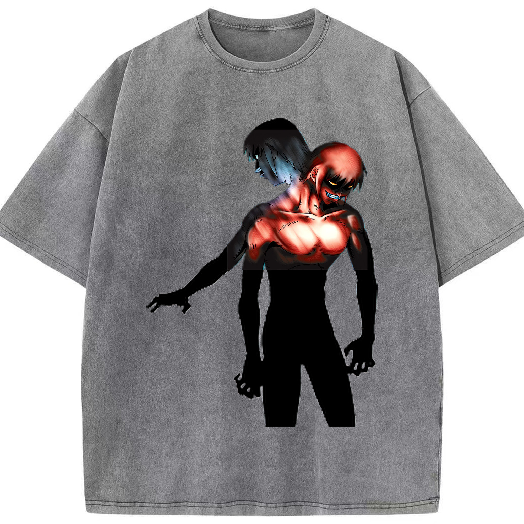 （画像用） 遊☆戯☆王 Yu-Gi-Oh! 綿100% ヴィンテージ風 半袖Tシャツ（フロントプリント）