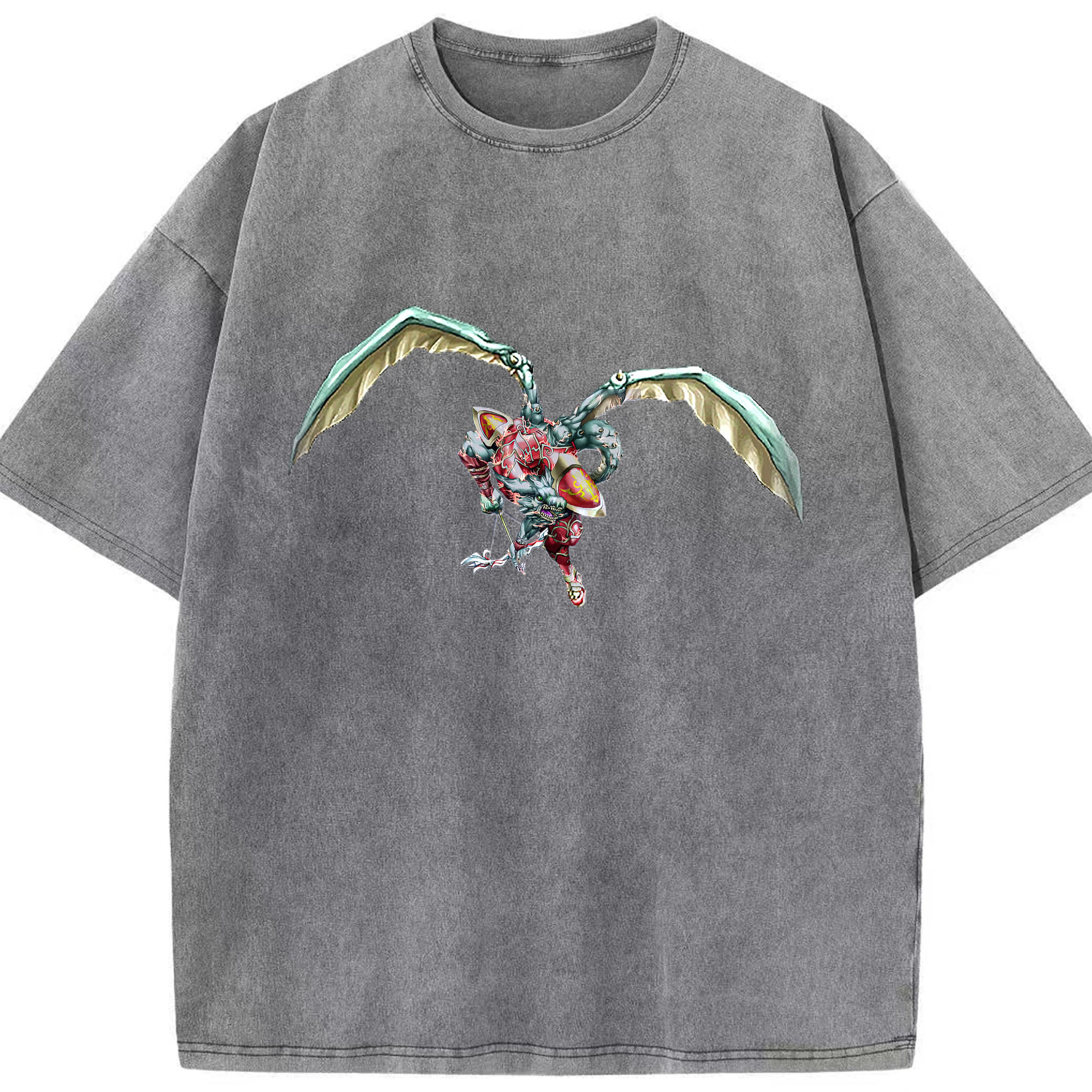 （画像用） 遊☆戯☆王 Yu-Gi-Oh! 綿100% ヴィンテージ風 半袖Tシャツ（フロントプリント）