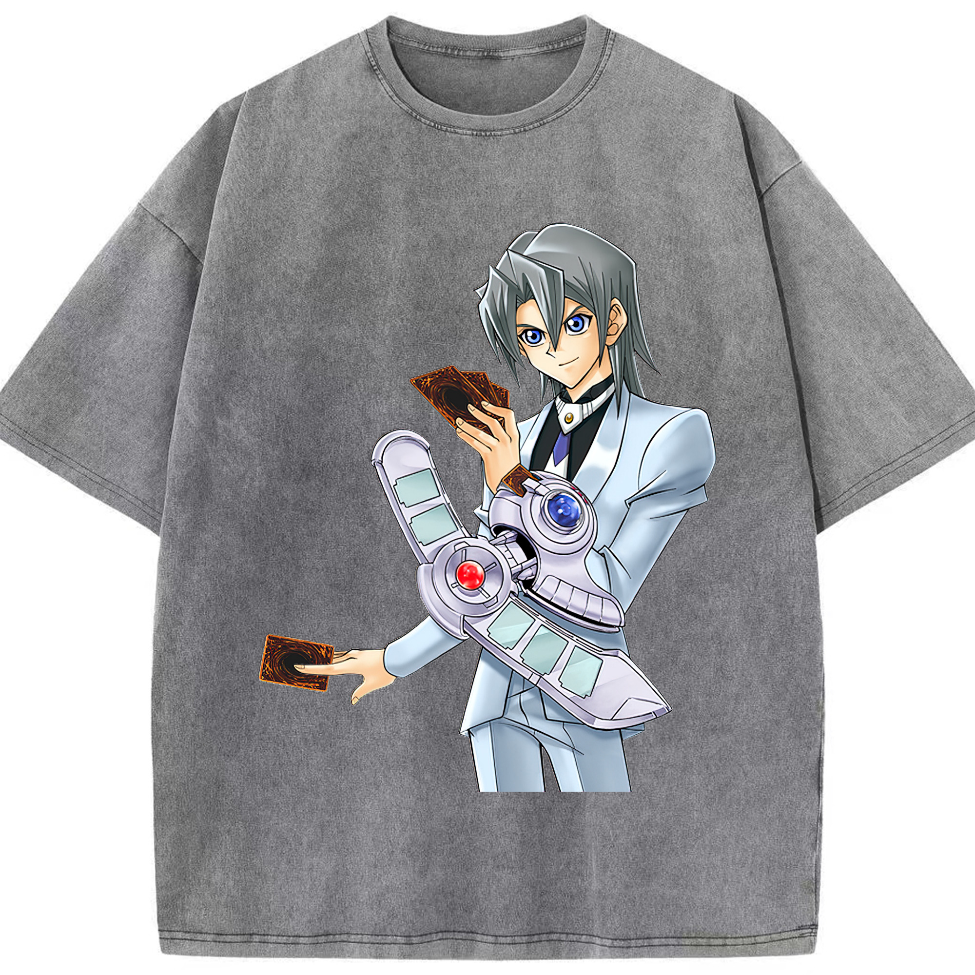 （画像用） 遊☆戯☆王 Yu-Gi-Oh! 綿100% ヴィンテージ風 半袖Tシャツ（フロントプリント）